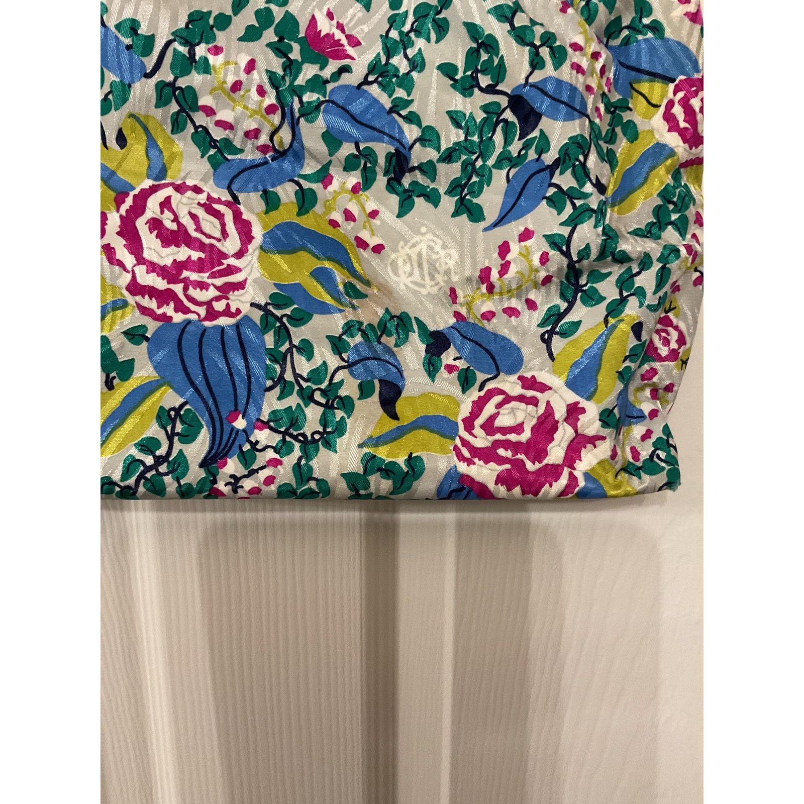 Christian Dior Monsieur Vtg Christian Dior 2 Handle Floral Cosmetic Bag Travel Case Size ONE SIZE - 3 Thumbnail