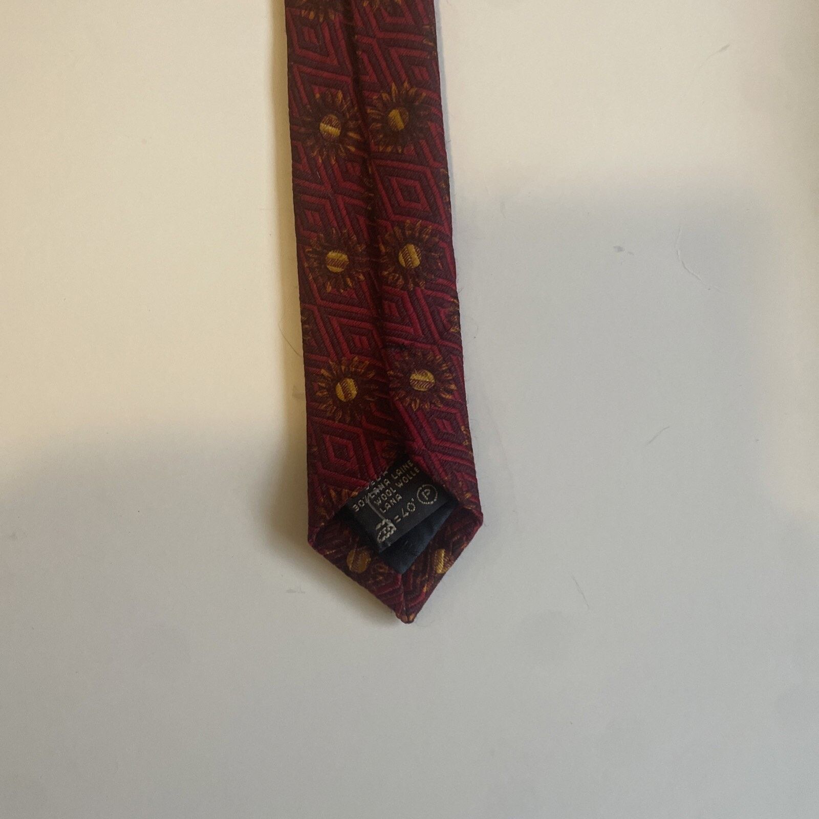 Ermenegildo Zegna ERMENEGILDO ZEGNA Men's 100% Silk Necktie ITALY Luxury RED Size ONE SIZE - 9 Thumbnail