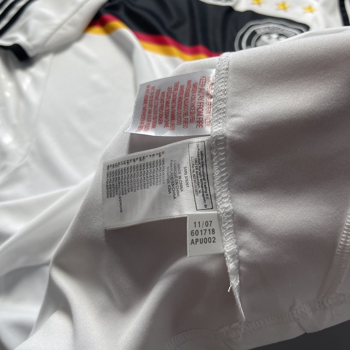 Adidas YXL GERMANY ADIDAS 2008 EURO SOCCER JERSEY #15 HITZLSPERGER Size US M / EU 48-50 / 2 - 9 Thumbnail
