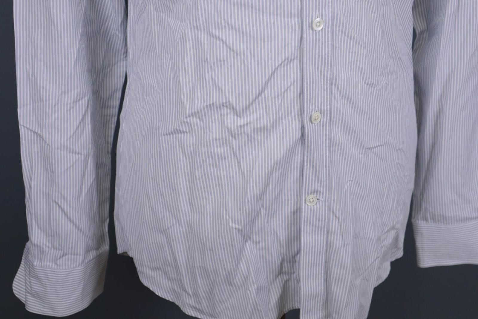 Gieves & Hawkes Gieves & Hawkes Gray Pinstripe Dress Shirt Size 15 1/2 Size US M / EU 48-50 / 2 - 5 Thumbnail