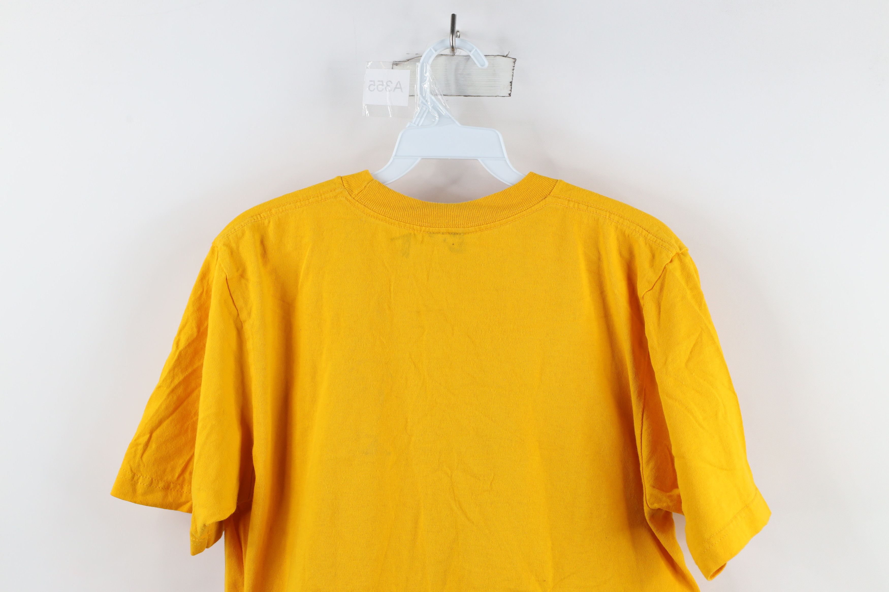 Vintage Vintage 90s Streetwear Panther Fire Flames T-Shirt Yellow Size US S / EU 44-46 / 1 - 12 Thumbnail