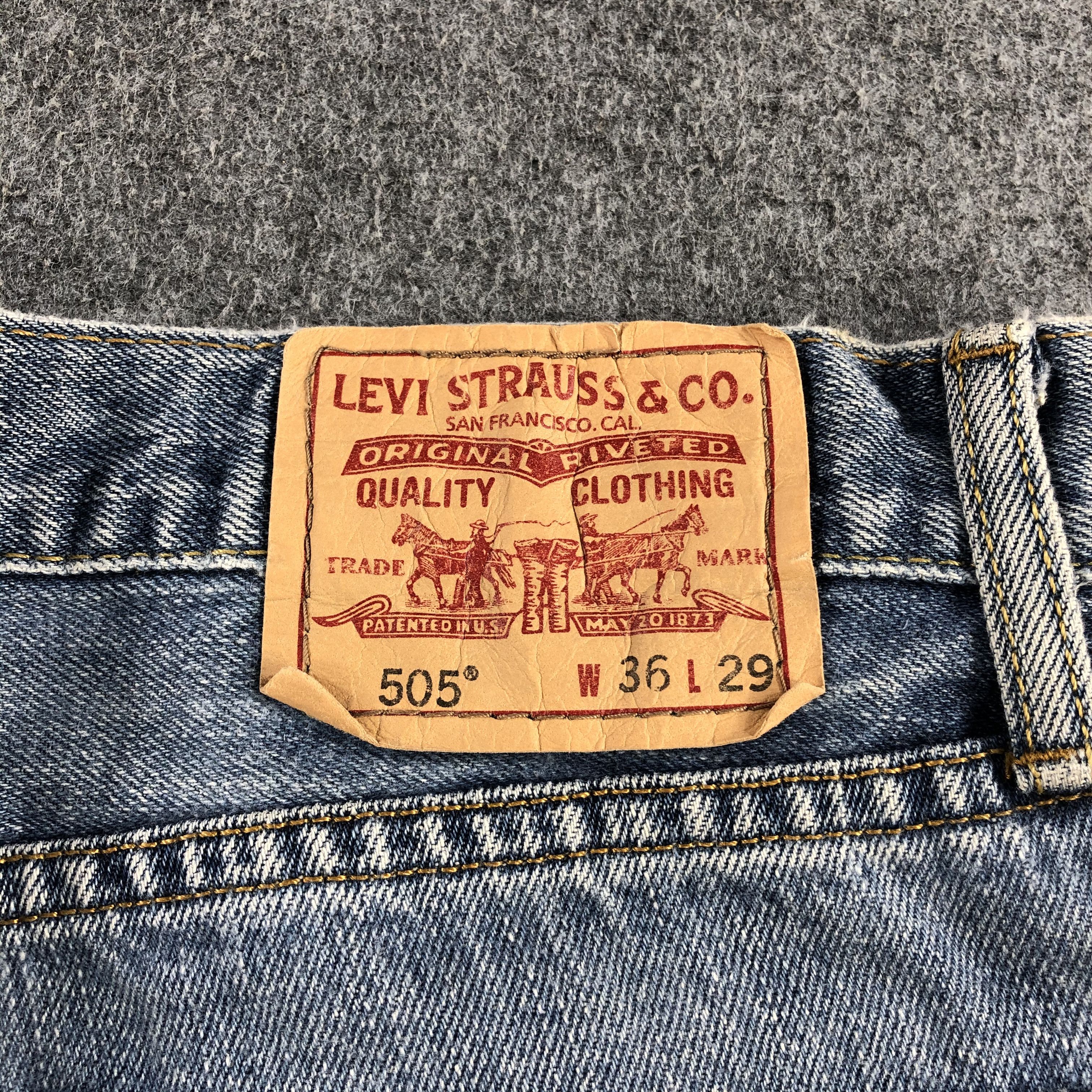 Levi's Vintage Blue Wash Levis 505 Jeans-J1587 Size US 36 / EU 52 - 5 Thumbnail
