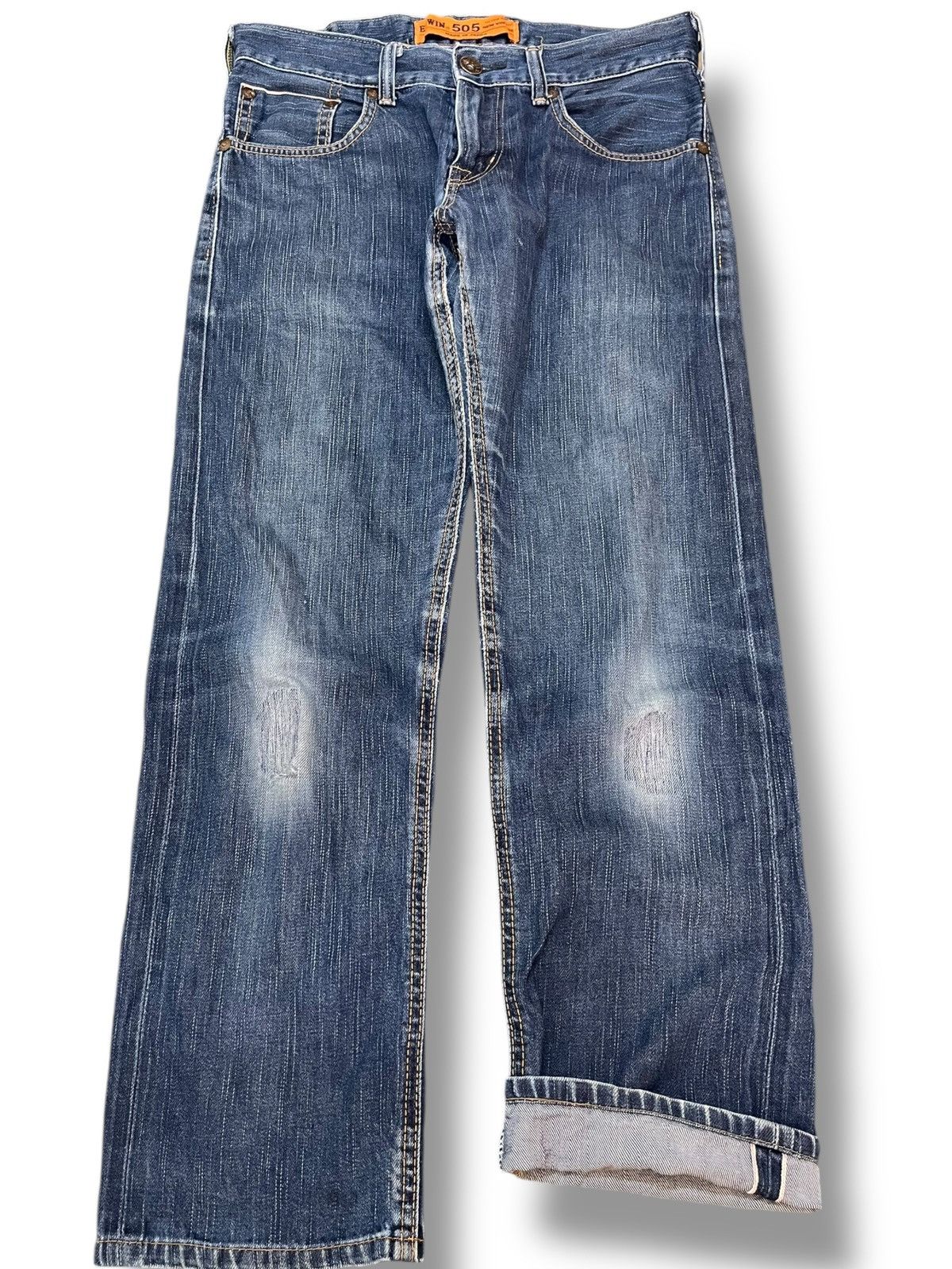 Beauty Beast × Edwin Vintage Edwin 505 Selvedge Skinny Denim Size US 30 / EU 46 - 1 Thumbnail