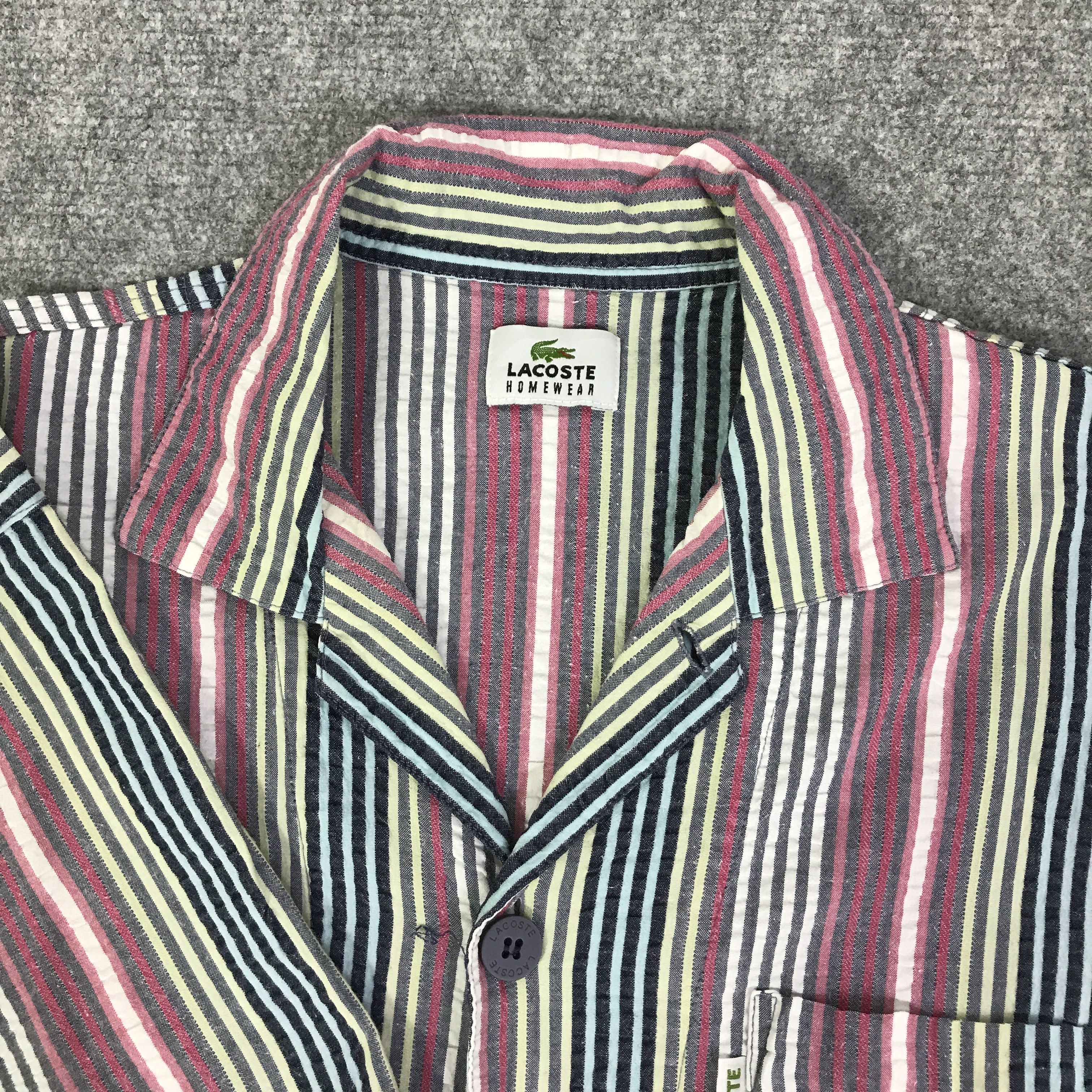 Lacoste Vtg Lacoste Muticolour button up shirt K93B21 Size US M / EU 48-50 / 2 - 6 Thumbnail