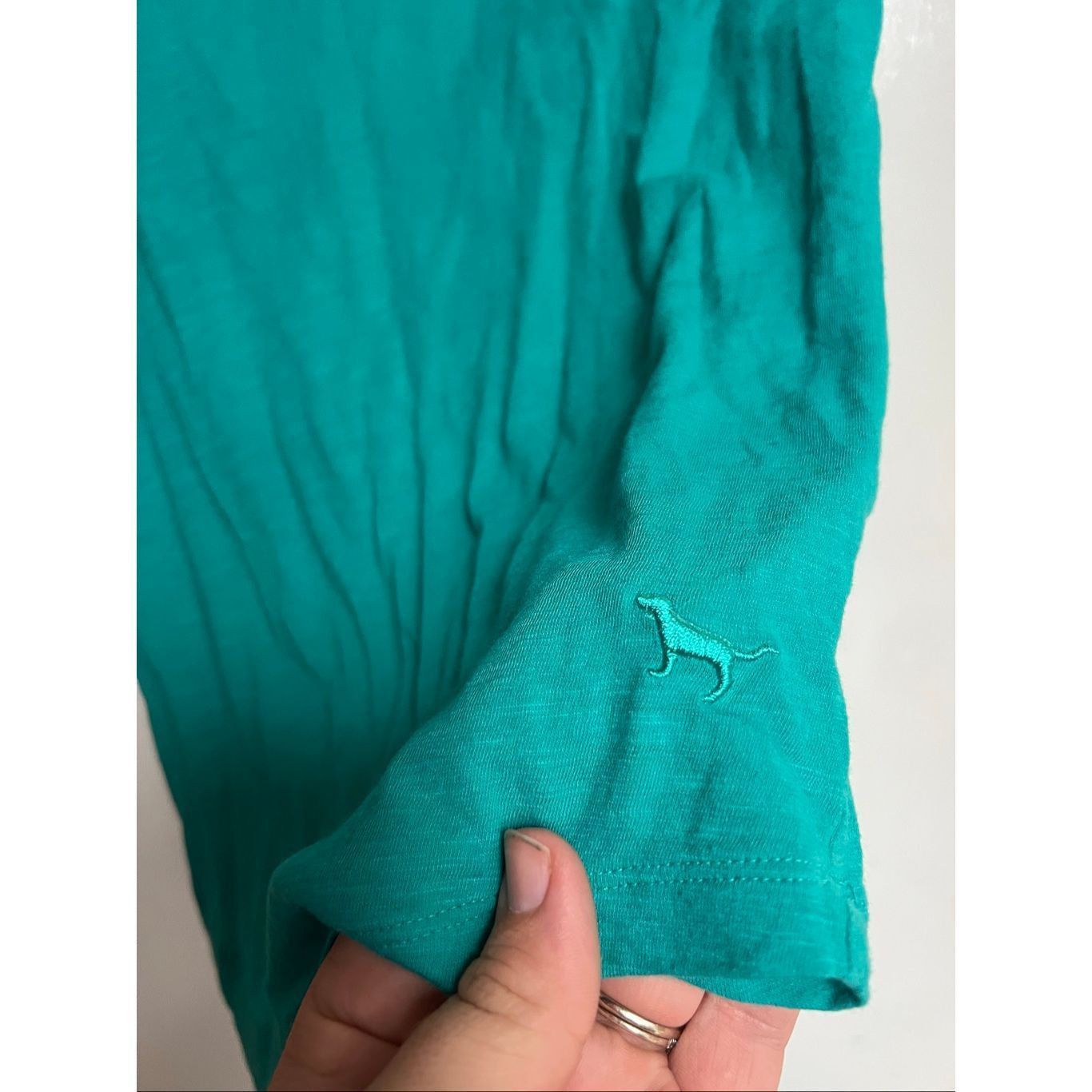 Pink PINK By Victoria’s Secret Teal Open Back T-Shirt Woman’s Siz Size S / US 4 / IT 40 - 2 Thumbnail