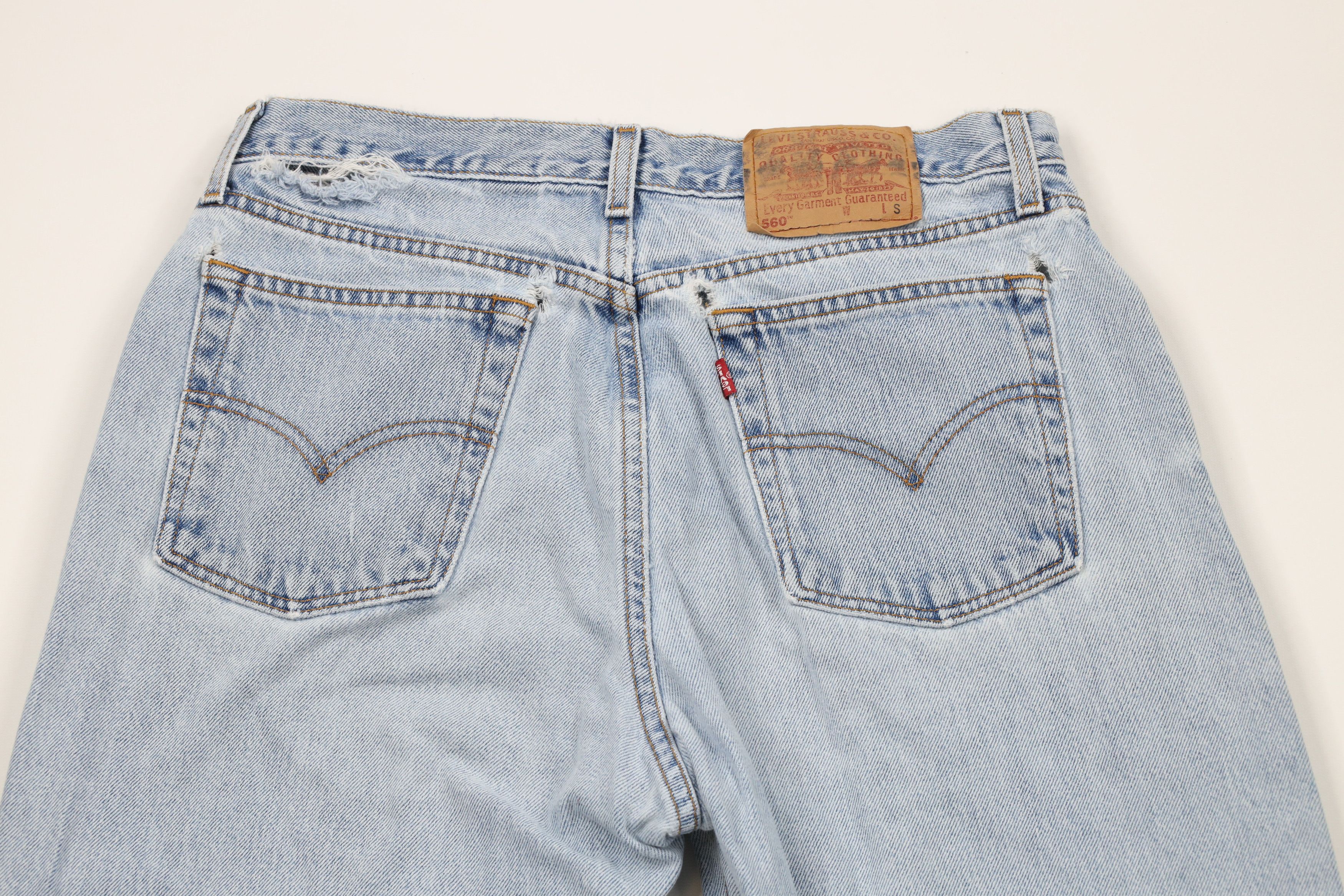 Levi's × Vintage Vintage 90s Levis 560 Fit Straight Leg Denim Jeans Blue Size 34" / US 12 / IT 48 - 12 Thumbnail