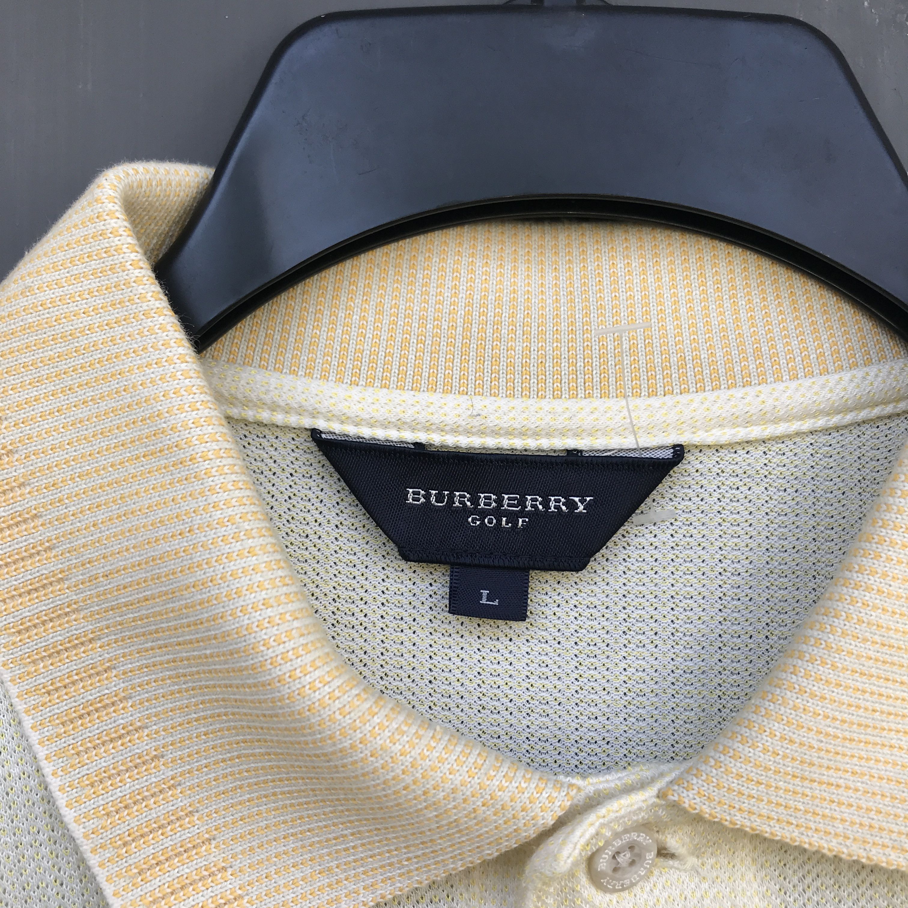 Burberry Vintage Burberry Golf Gold Size US L / EU 52-54 / 3 - 3 Thumbnail