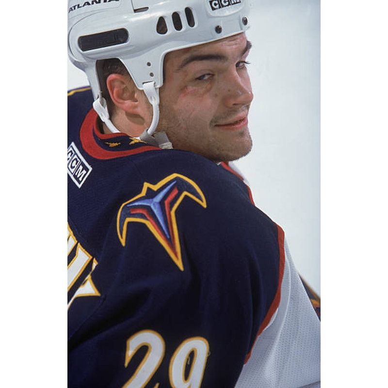 Ccm Atlanta Thrashers 90s CCM jersey L home NHL hockey vintage Size US L / EU 52-54 / 3 - 7 Thumbnail