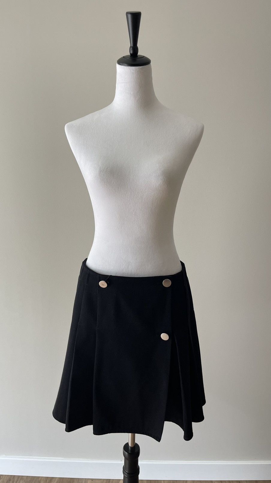 Bottega Veneta Bottega Veneta Wool Gabardine Skirt in Black size 42 Size 42" / US 20 - 13 Thumbnail
