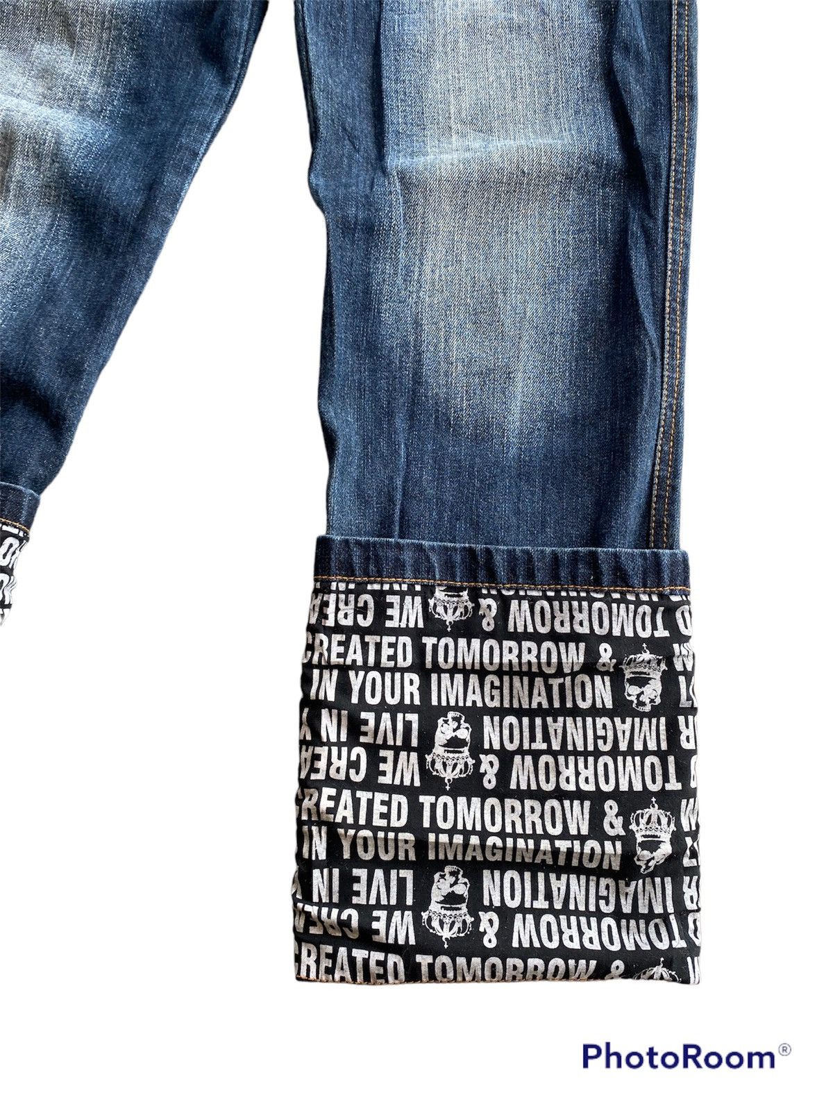 If Six Was Nine × In The Attic × Le Grande Bleu (L.G.B.) In The Attic Home Punk Grunge Jeans P170 Size US 31 - 3 Thumbnail