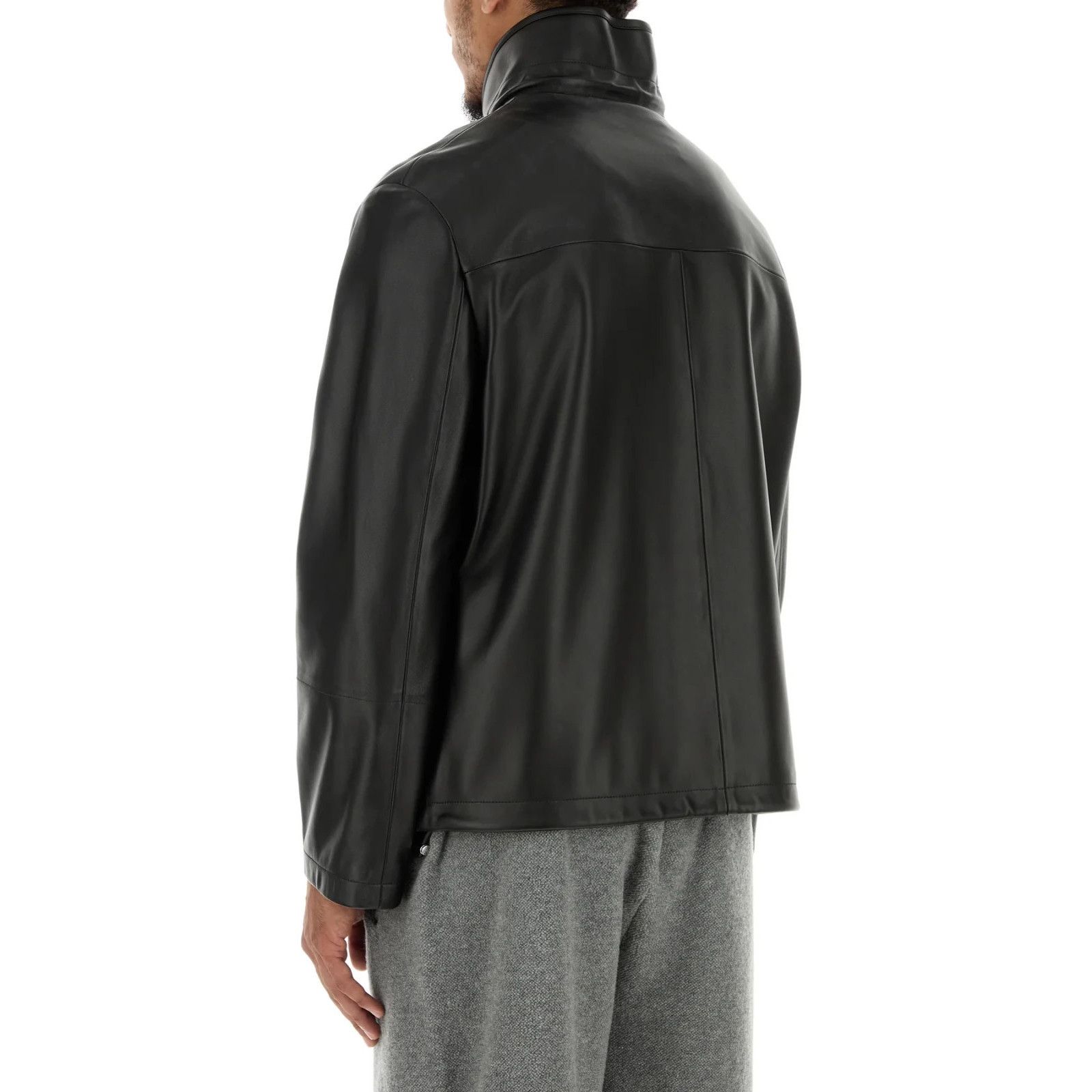 Loewe LOEWE Black Leather Jacket New & Authentic (Men's size:50;) Size US M / EU 48-50 / 2 - 4 Thumbnail