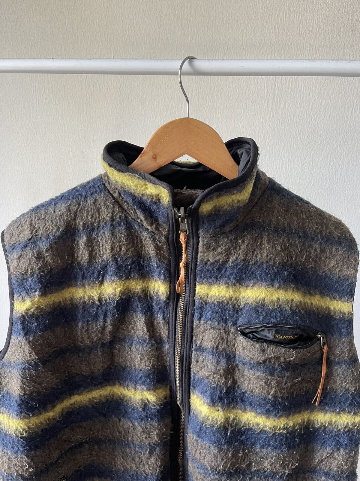 Kapital Kountry Kapital Reversible Wool/Nylon Stripe Vest Size US XL / EU 56 / 4 - 7 Thumbnail
