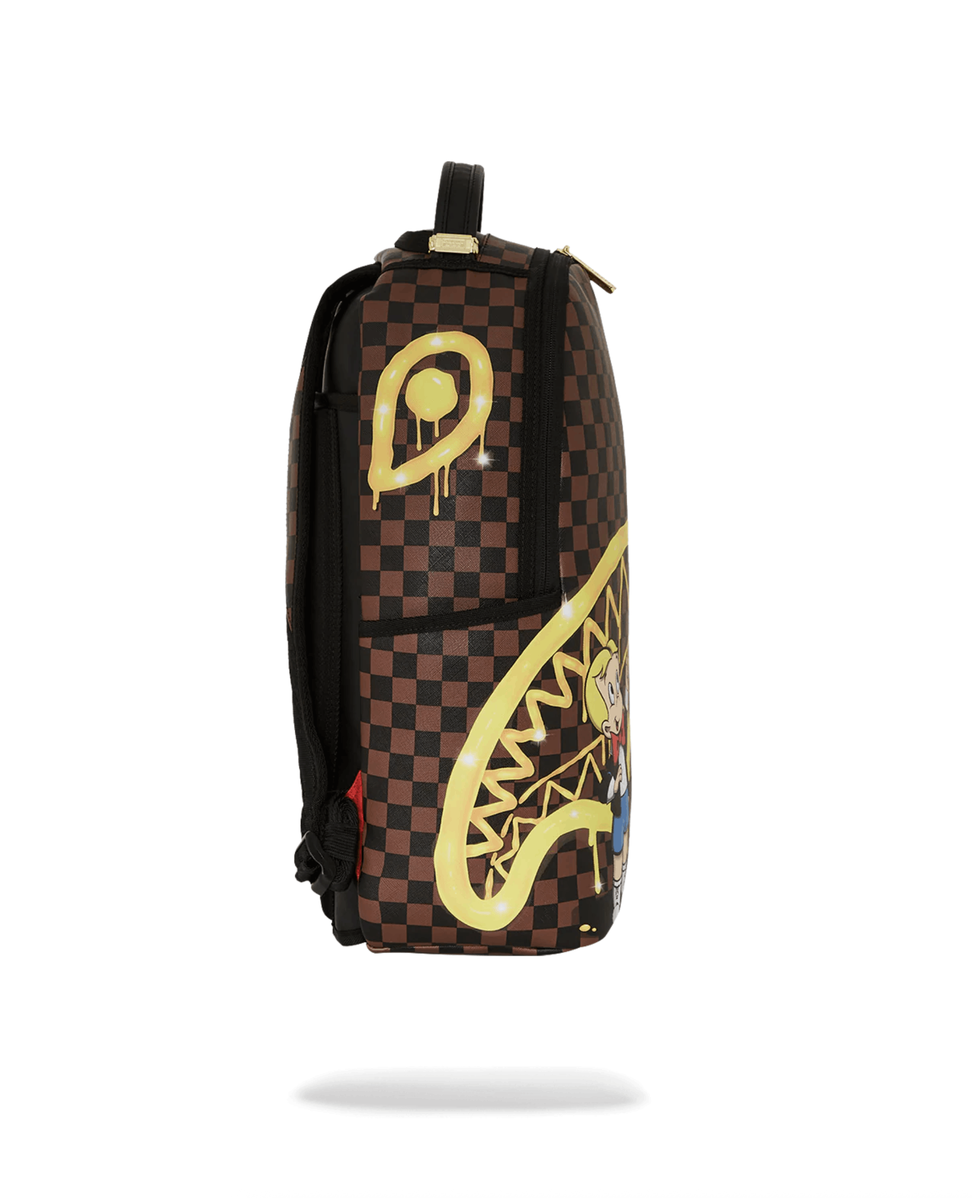 Sprayground Sprayground Richie Rich Paint The Shark Gold Backpack Size ONE SIZE - 3 Thumbnail