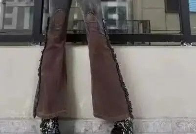 Other American Retro Patchwork Corduroy Jeans Size US 30 / EU 46 - 3 Thumbnail