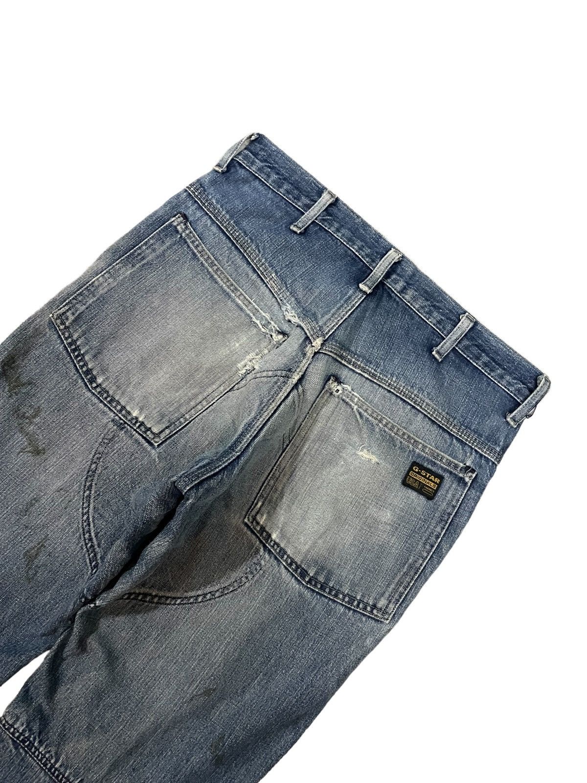 G-Star Vintage G-Star Two Tone Avant Garde Style Loose Baggy Jeans Size US 31 - 10 Thumbnail