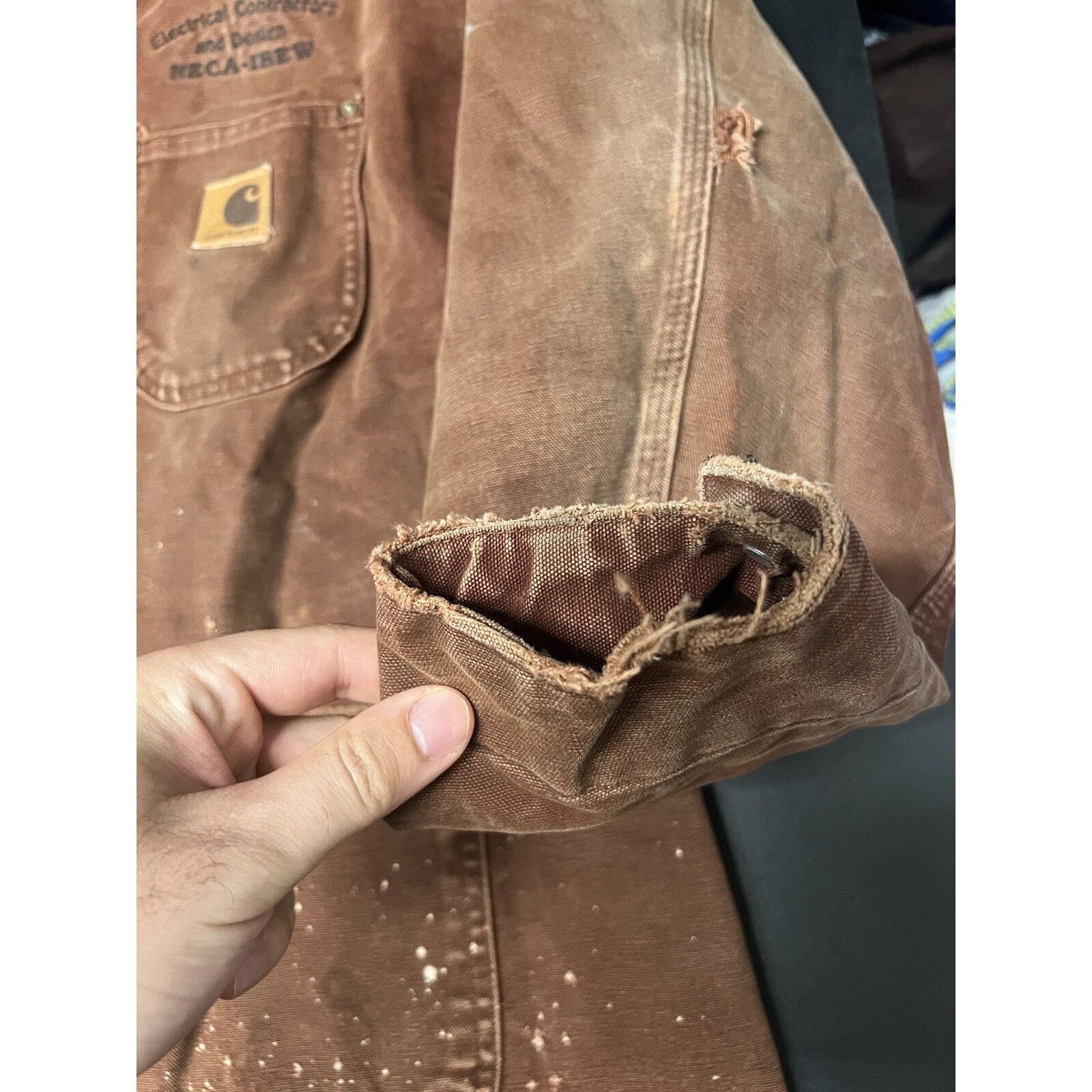 Carhartt Carhartt C02 CLY Chore Coat Large Vintage Faded Work Jacket Size US L / EU 52-54 / 3 - 16 Thumbnail