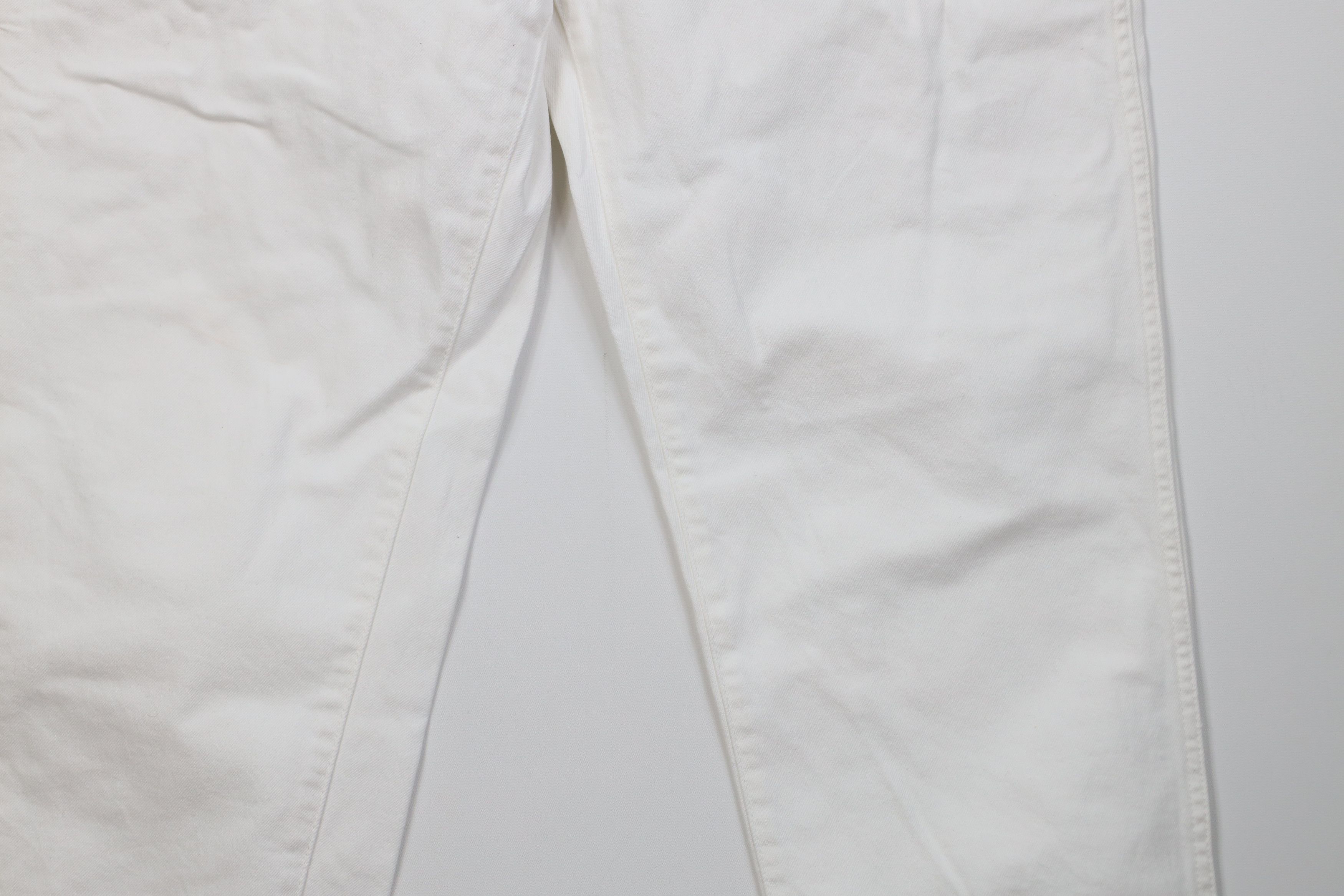 Banana Republic Banana Republic Relaxed Baggy Denim Jeans White Stretch Size 38" / US 16 / IT 52 - 4 Thumbnail