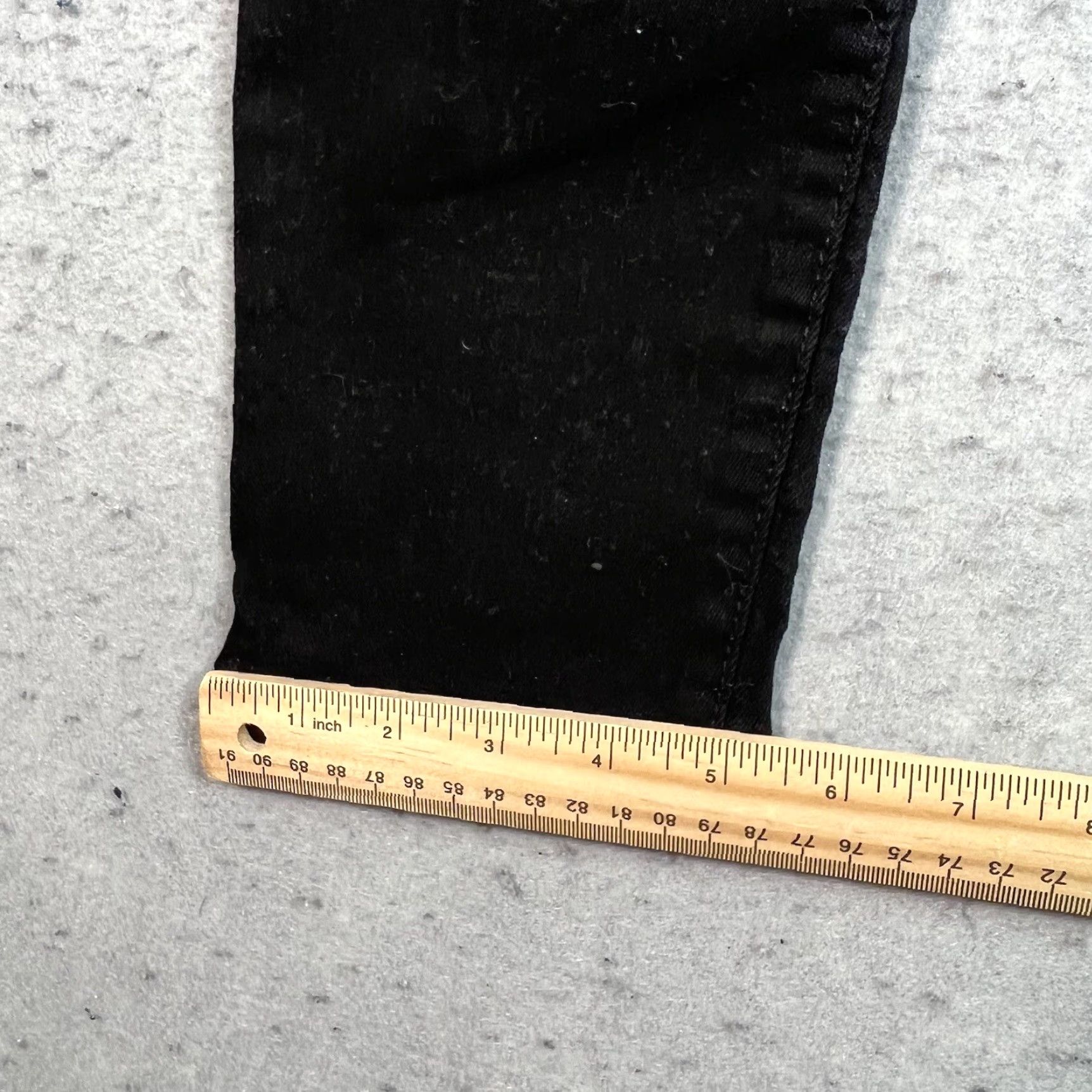 Vintage Sneak Peek Jeans Womens 5 Skinny Distressed Black Made In USA Denim Cotton Blend 30 in Waist 27 in Inseam Size 27" / US 4 / IT 40 - 5 Thumbnail