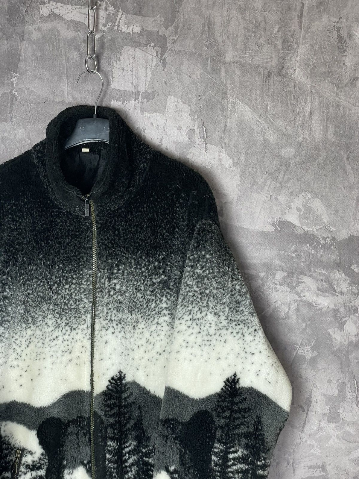 Vintage Vintage Polar Bear Full Zip Fleece Jacket Made in USA Size US L / EU 52-54 / 3 - 3 Thumbnail