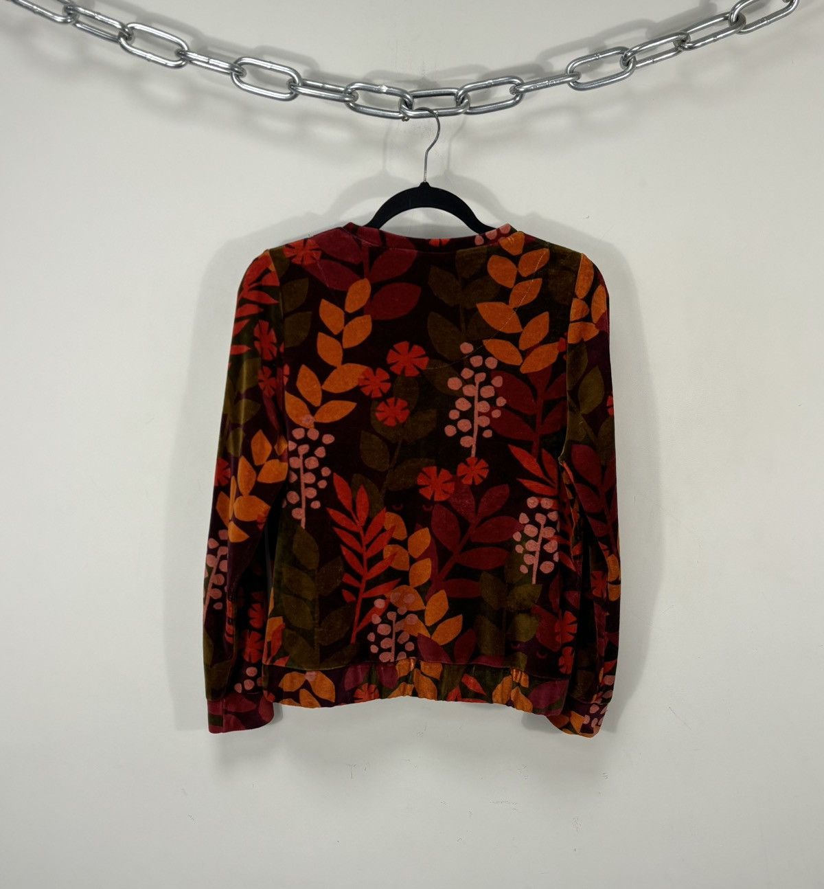 Gudrun Sjoden Gudrun Sjoden Women’s Autumn Floral Velour Zip Up Jacket Size S / US 4 / IT 40 - 14 Thumbnail