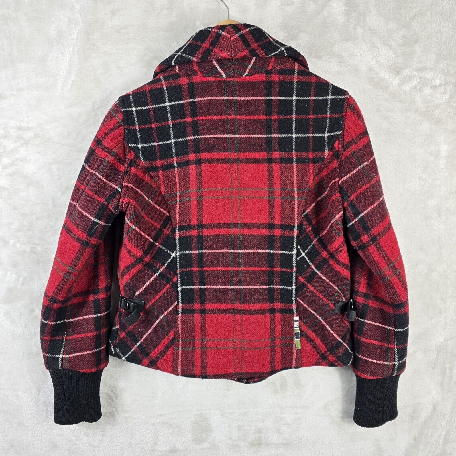 Triple 5 Soul Vtg Triple Five Soul Coat Women Medium Plaid Wool Jacket Size M / US 6-8 / IT 42-44 - 12 Thumbnail
