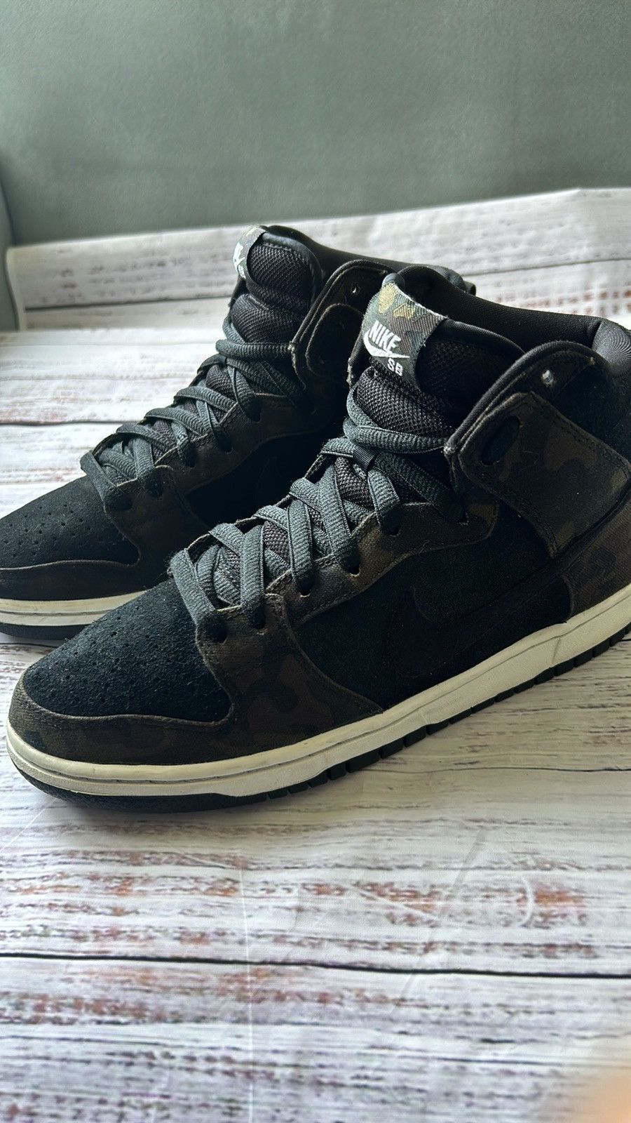 Nike SB Dunk High 'Iguana Camo' SZ-9 REPLACEMENT BOX