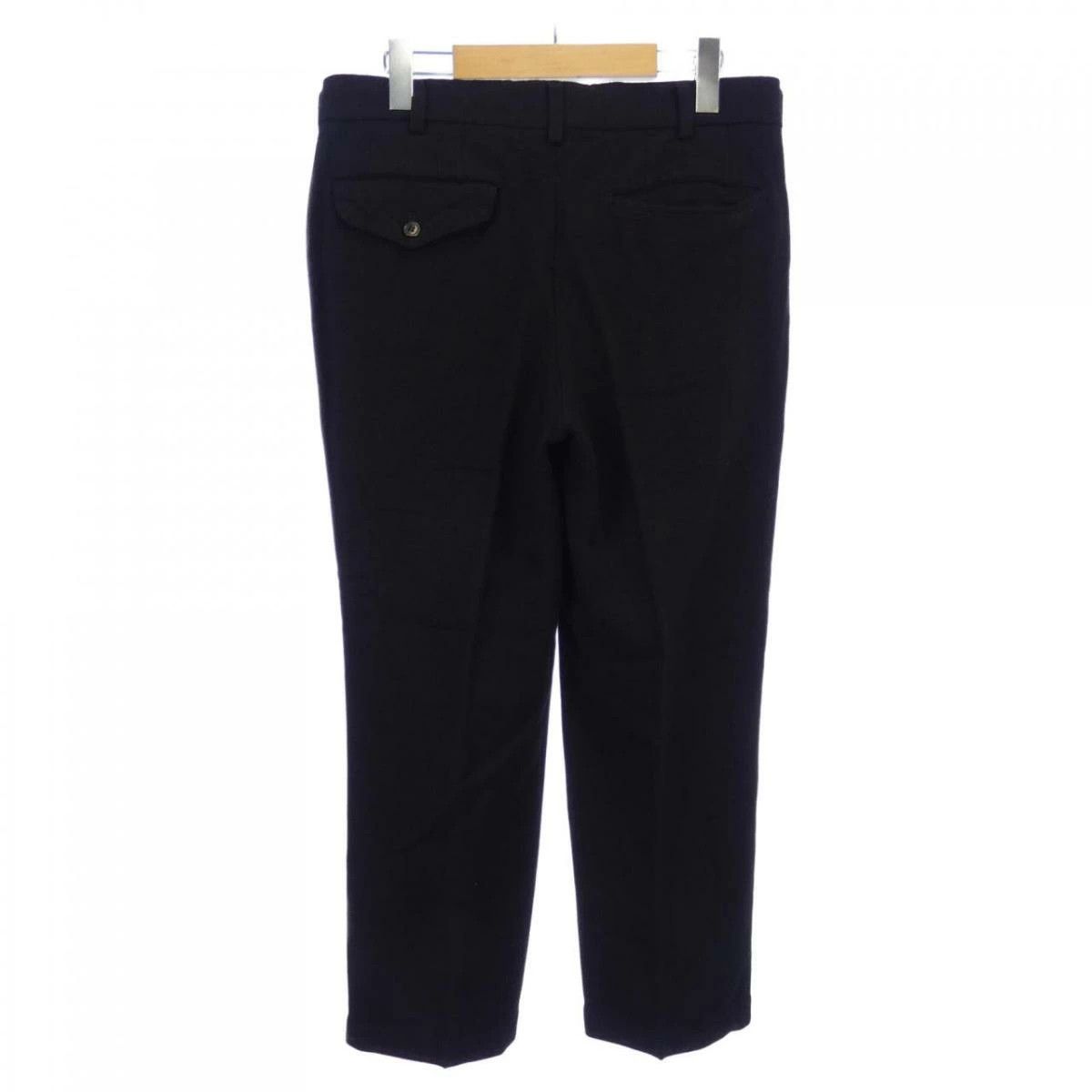Comme des Garcons Casual Pants Plain Zipper Wide Pattern Rayon Black Size US 32 / EU 48 - 2 Thumbnail
