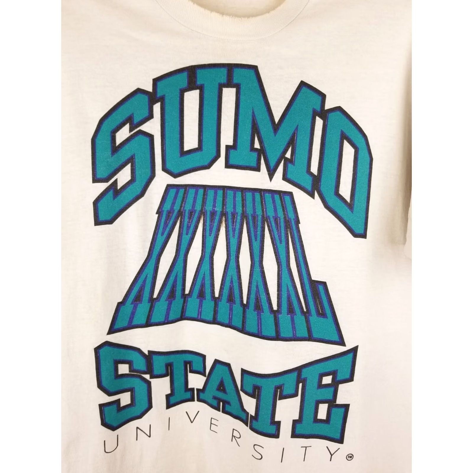 Vintage VINTAGE 1994 STATE UNIVERSITY CREW SINGLE STITCH T-SHIRT SZ XLARGE Size US XL / EU 56 / 4 - 3 Thumbnail