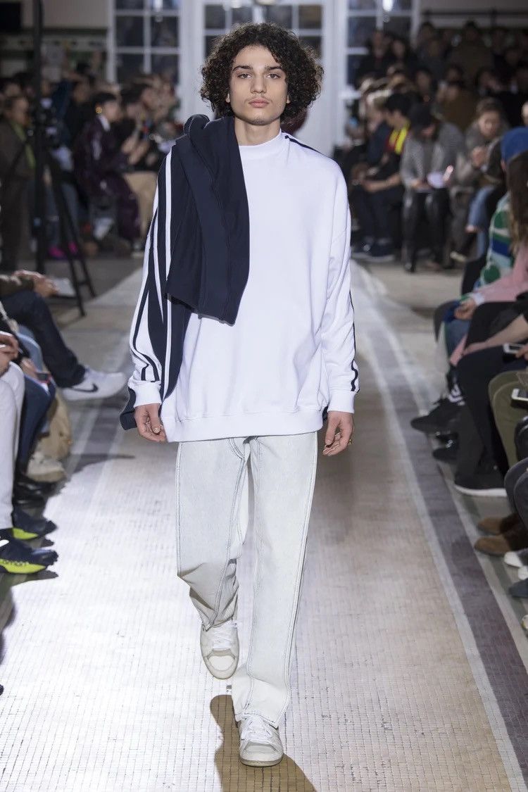 Y/Project Y/Project White and Navy Double Layer Sweatshirt Size US M / EU 48-50 / 2 - 10 Thumbnail