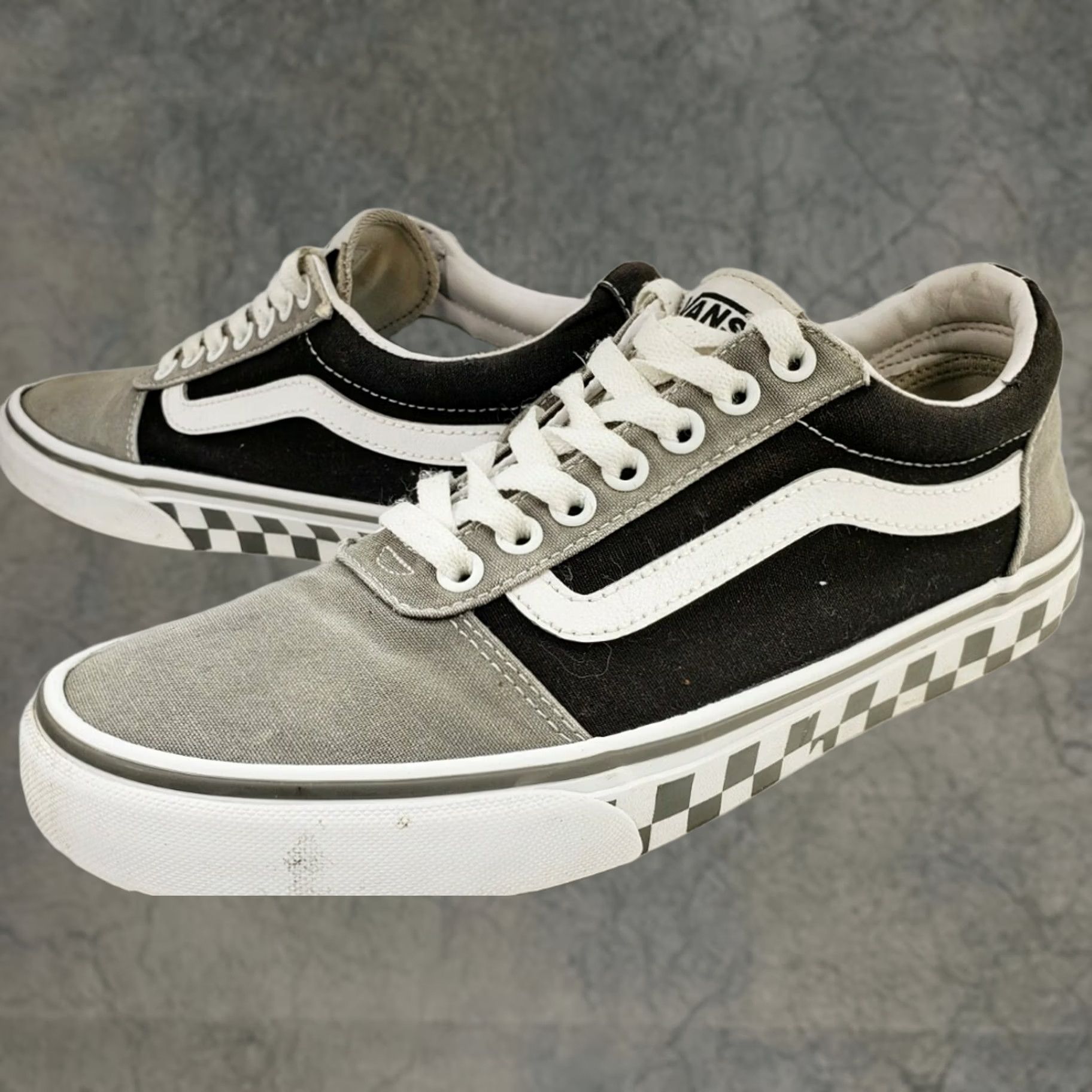 Vans Vans Ward Sneaker Men's Black White Gray Checkerboard Size 8 Size US 8 / EU 41 - 1 Thumbnail