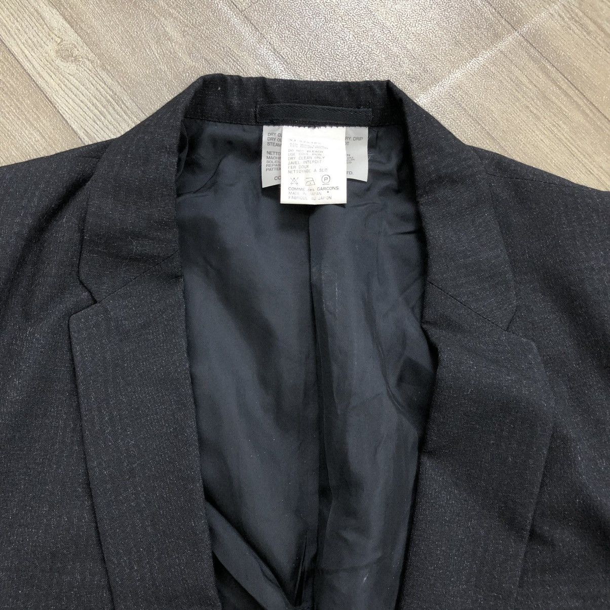 Comme des Garcons × Comme des Garcons Homme Plus AW91 Runaway Comme Des Garcons Homme Plus CDG Blazers Jacket Size 42S - 3 Thumbnail