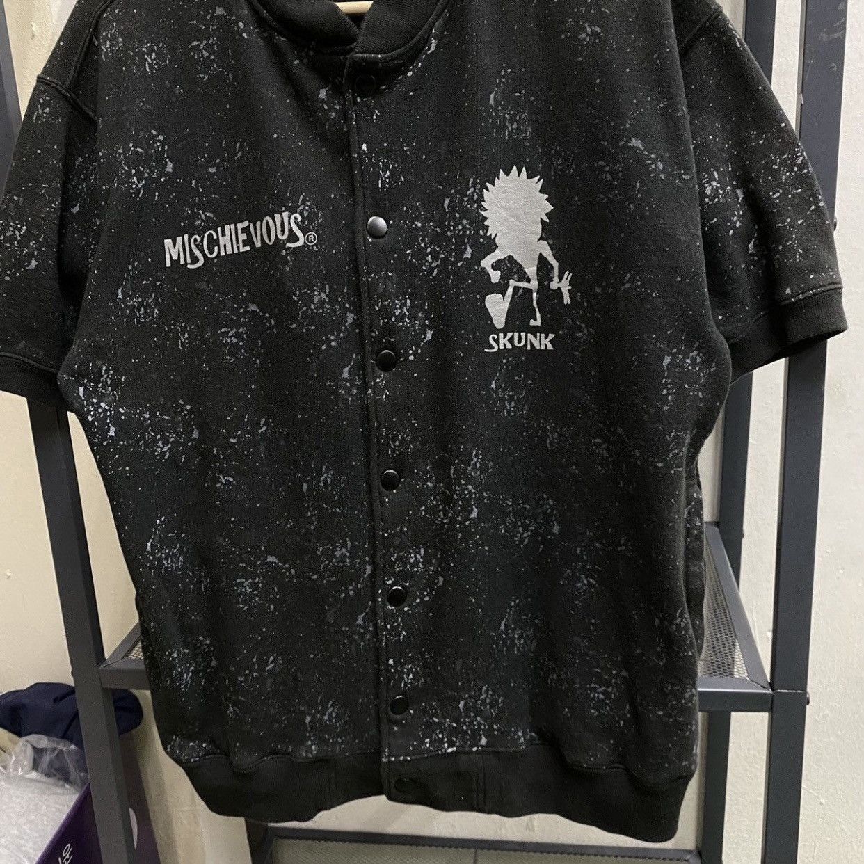 Beauty Beast Vintage Mischievous Skunk Punk by Emi Nakayama Short Varsity Size US M / EU 48-50 / 2 - 7 Thumbnail