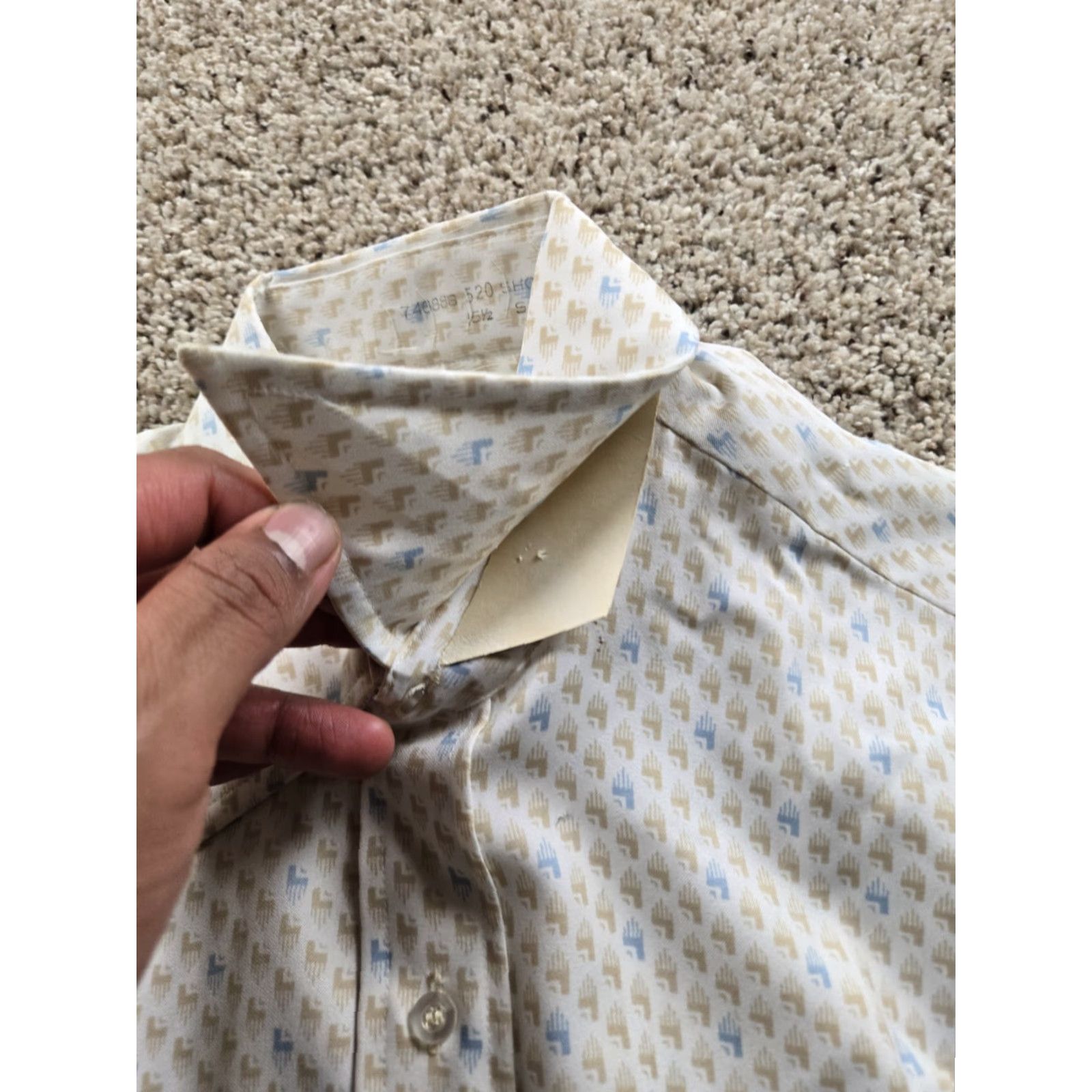 Sears VINTAGE Sears Shirt 70s Mens White Button-Front Short Sleeve Rockabilly 15.5 M NWOT Size US M / EU 48-50 / 2 - 3 Thumbnail