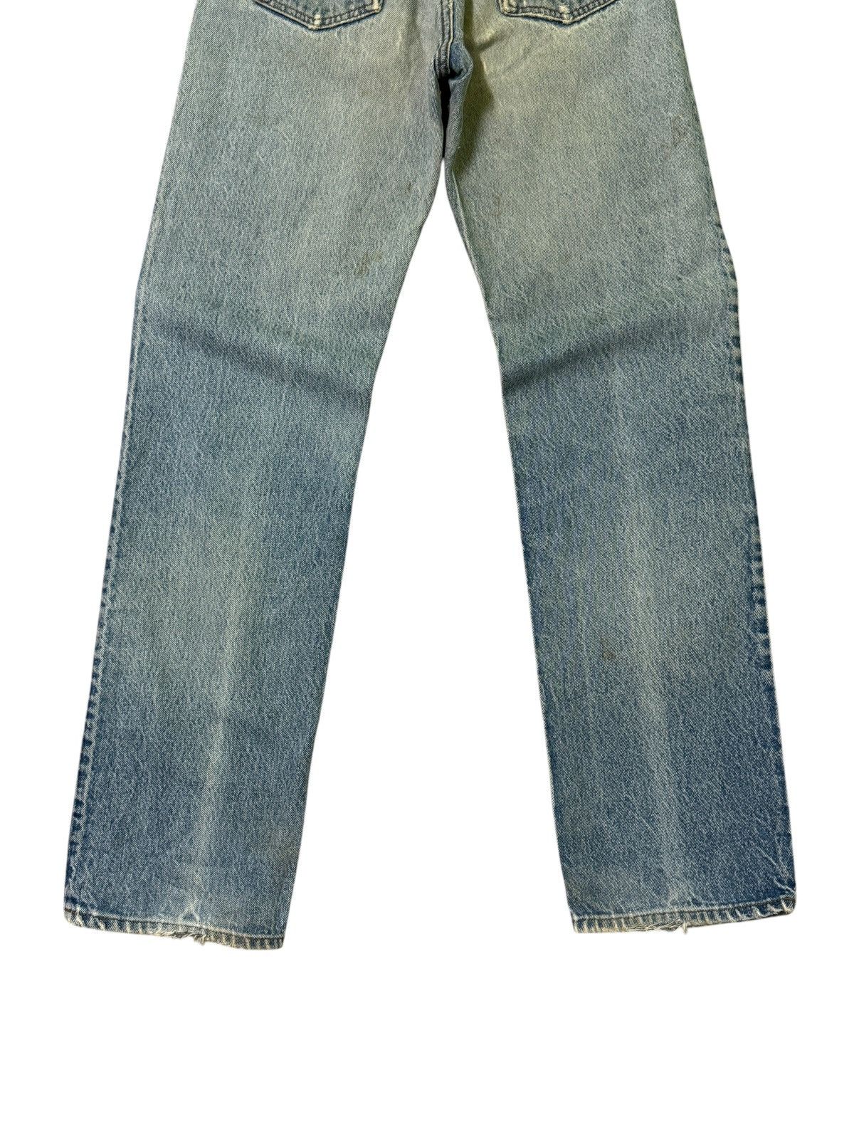 Levi's Vintage Levi's 501 Blue Distressed Mud Wash Denim Jeans Size US 27 - 12 Thumbnail