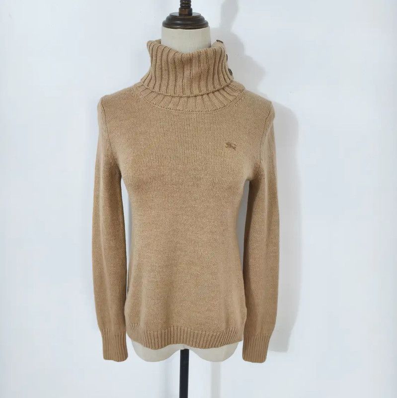 Burberry Burberry Winter Khaki Wool Pullover Sweater Size M / US 6-8 / IT 42-44 - 1 Thumbnail