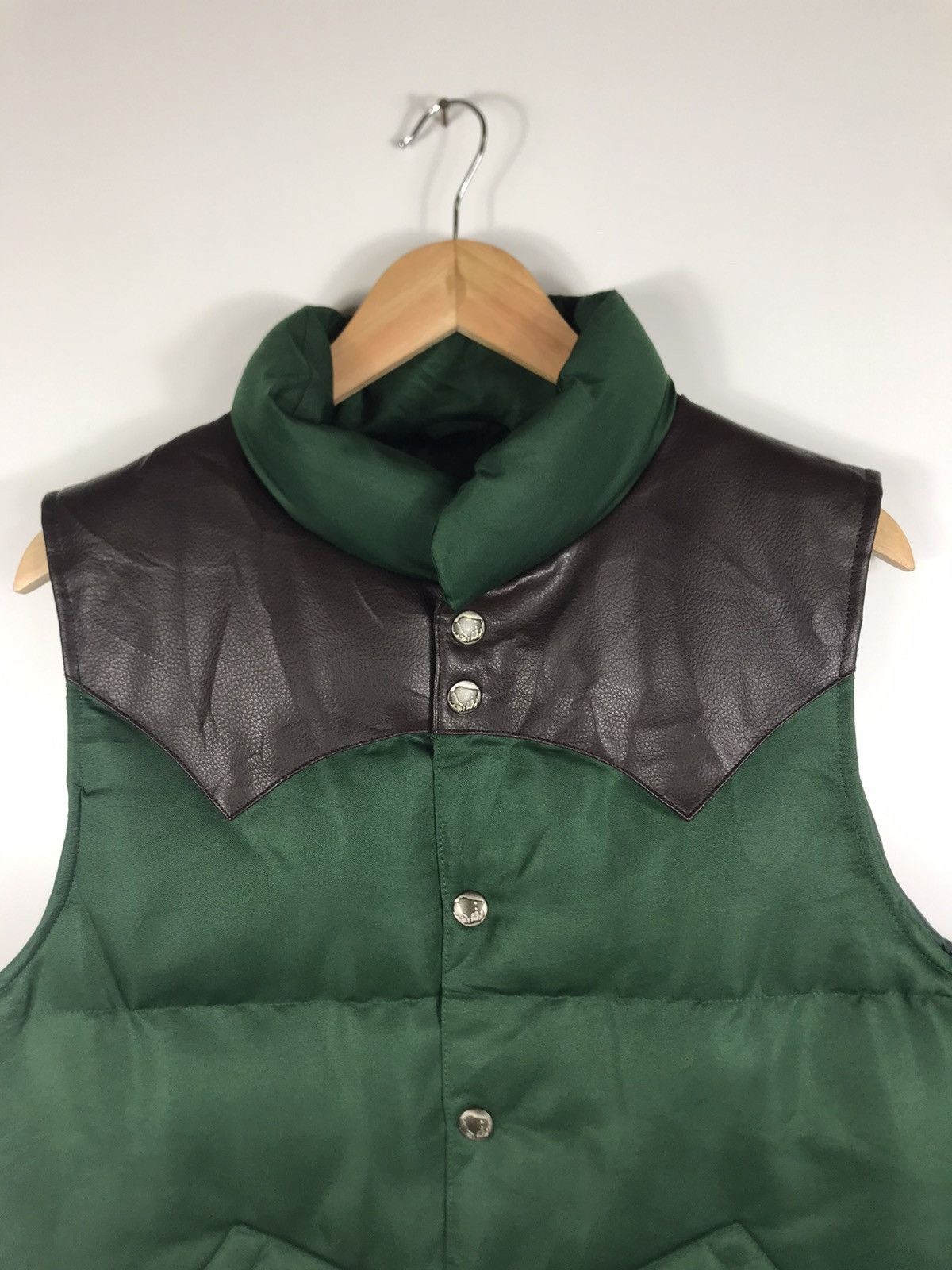 Leather ⚡️Vintage Climle Skin On Top Puffer Vest Jacket Size US L / EU 52-54 / 3 - 4 Thumbnail