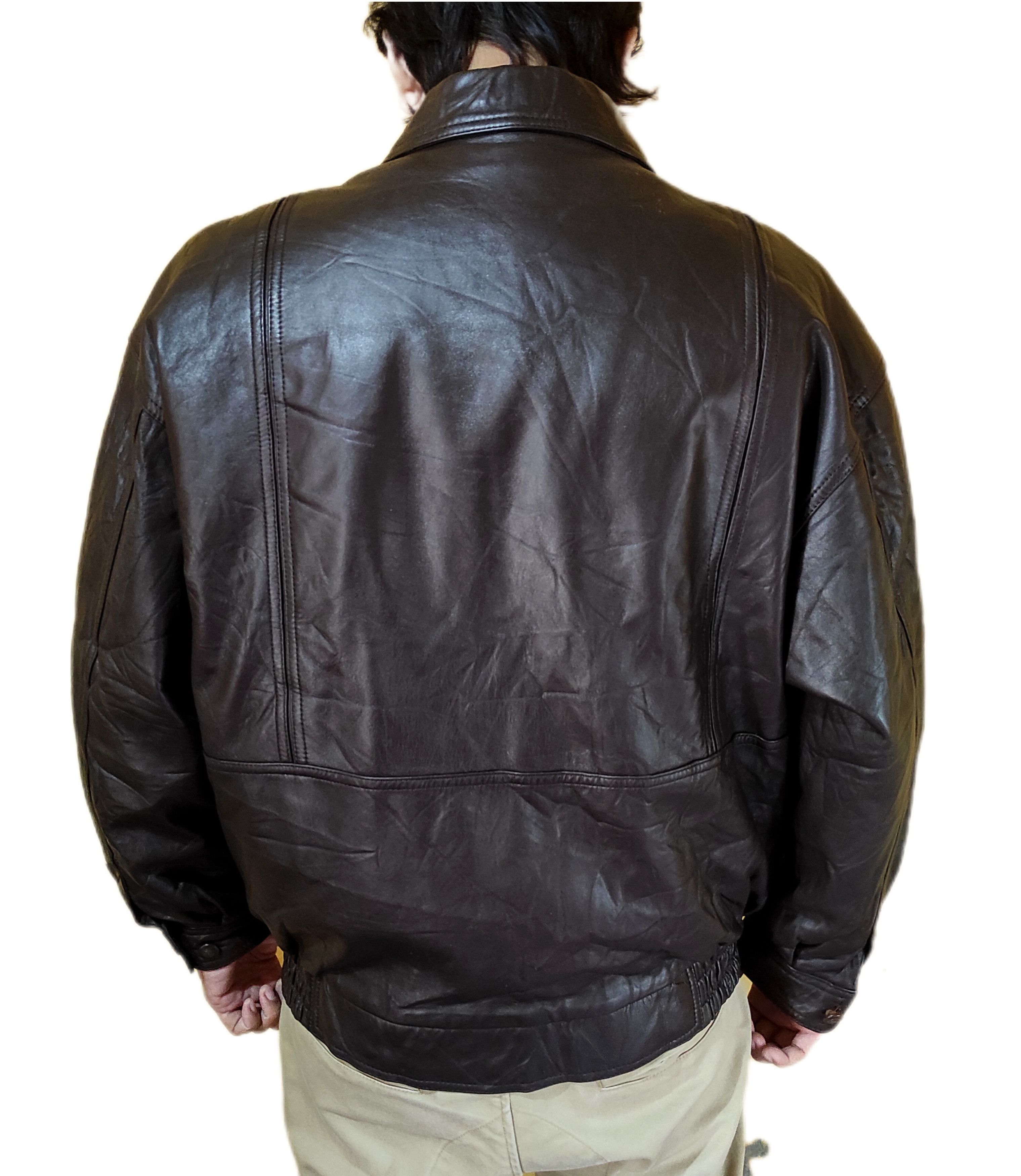Yves Saint Laurent Beautiful Yves Saint Laurent Bomber jacket Genuine Leather Size US L / EU 52-54 / 3 - 15 Thumbnail