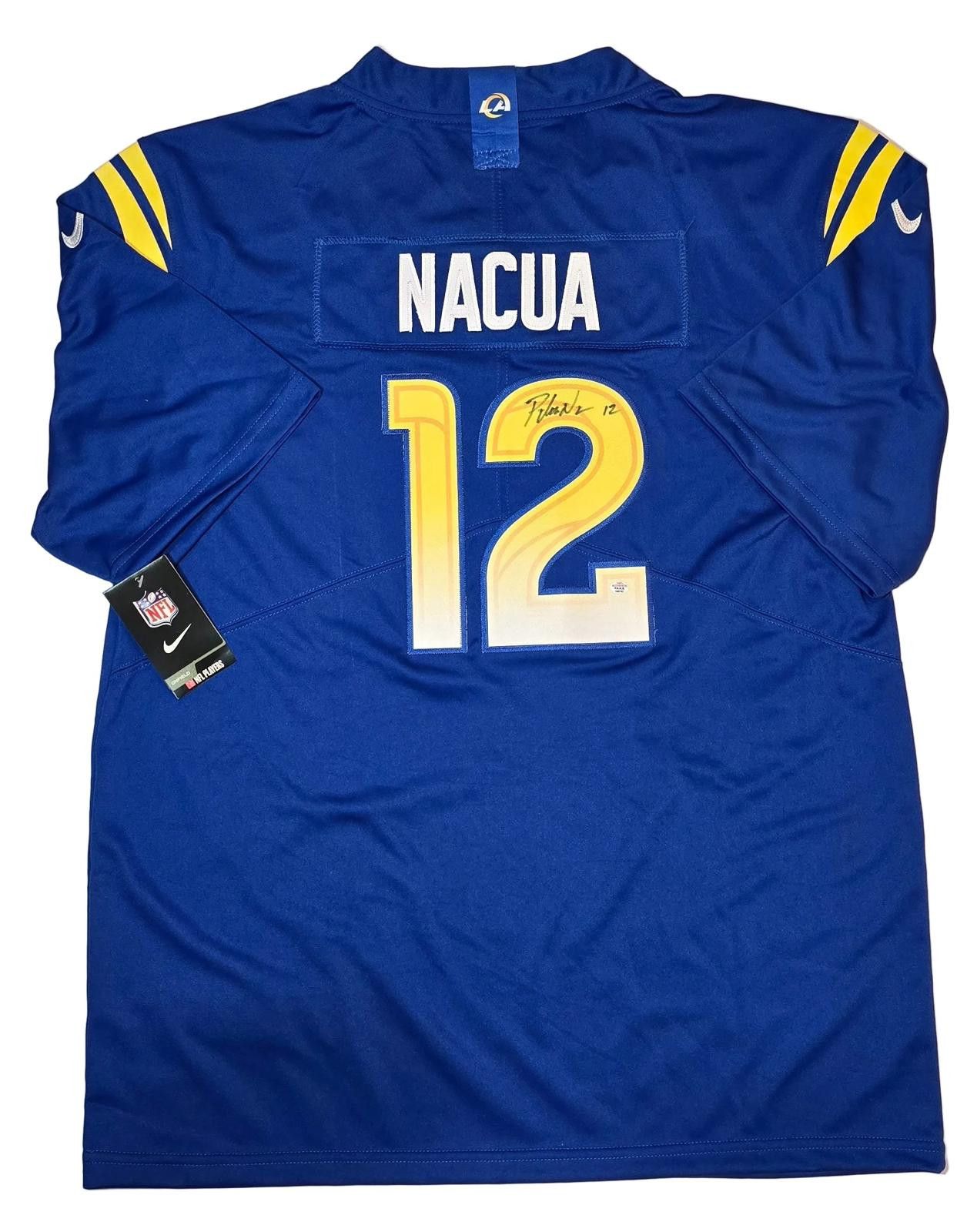 Other Puka Nacua LA Rams autographed football jersey COA (XL) Size ONE SIZE - 2 Thumbnail