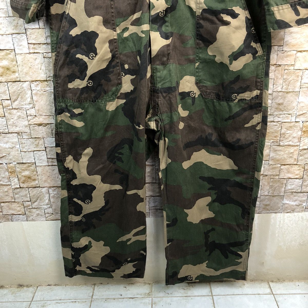 Japanese Brand Even River Green Camo Coveralls vintage japan #A553 Size US 38 / EU 54 - 7 Thumbnail