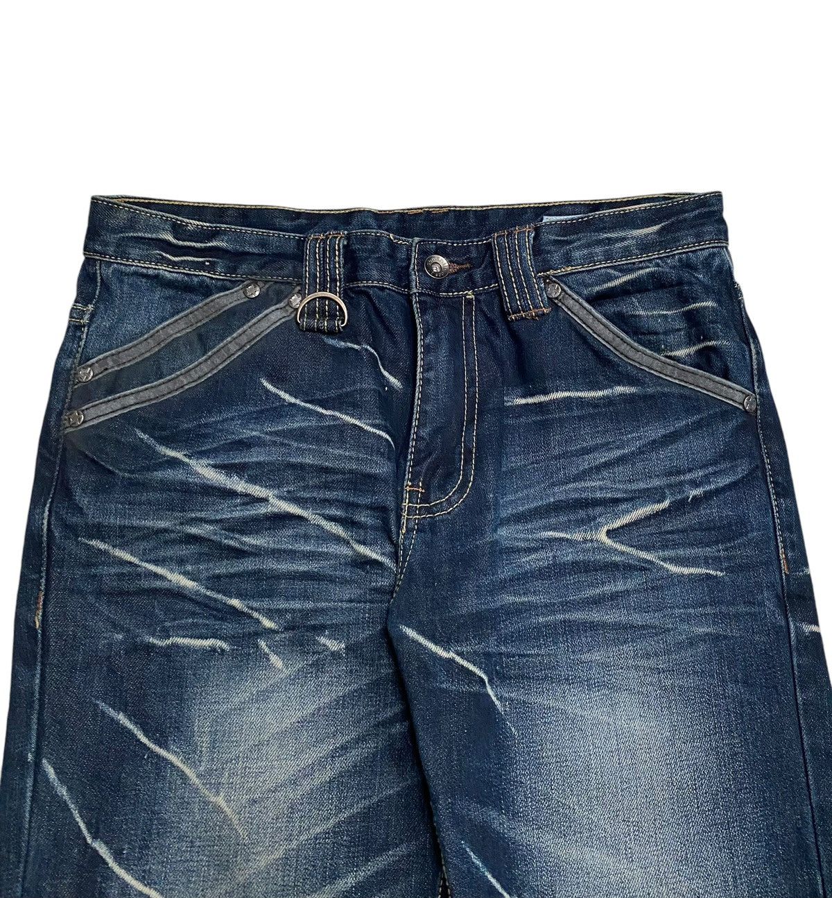 Le Grande Bleu (L.G.B.) Rare Vintage Japanese Brand Semantic Design Jeans 1990s Size US 32 / EU 48 - 3 Thumbnail