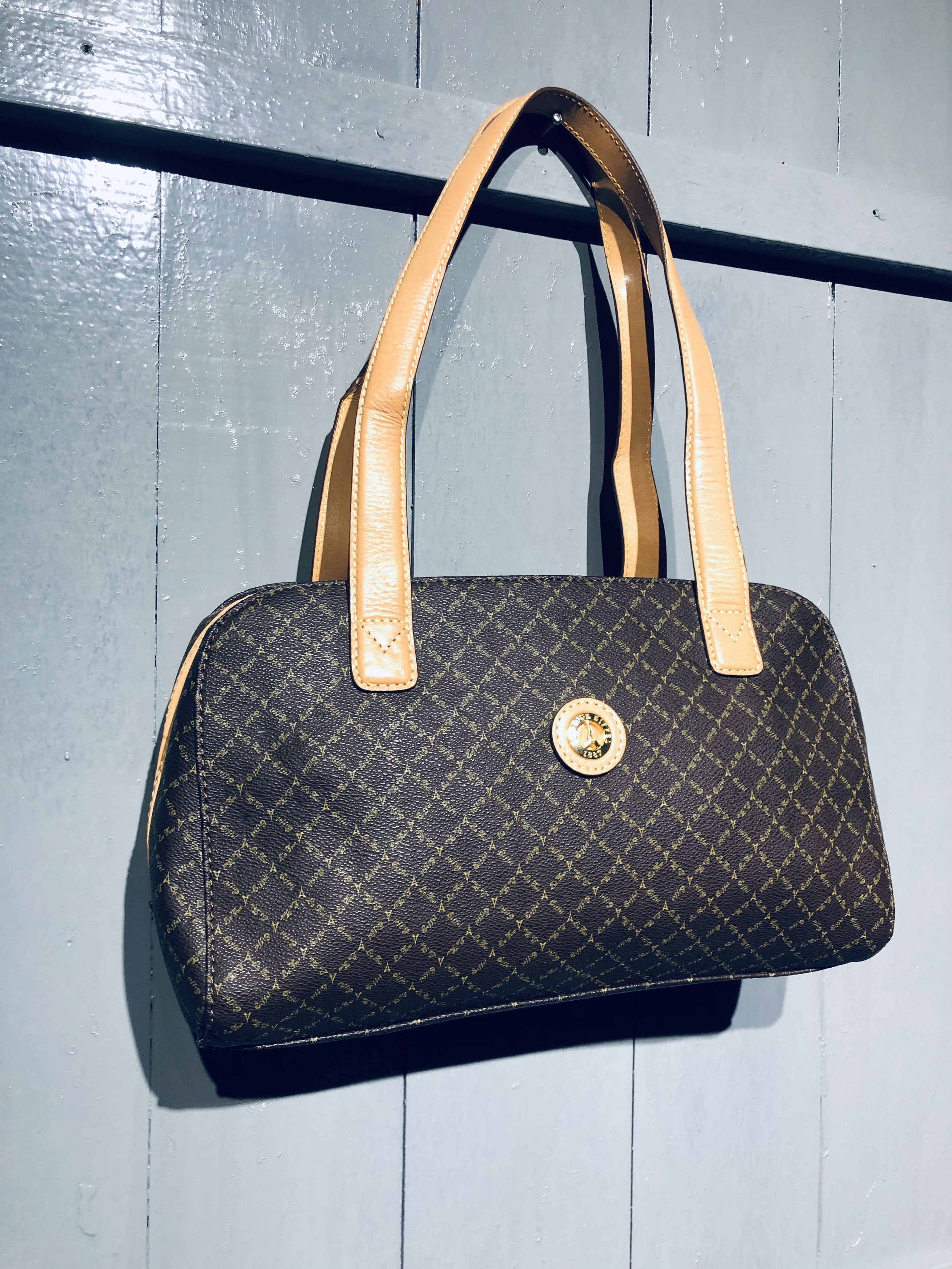 Leather Authentic LaTour Eiffel 1887 Brown Leather Handbag|Purse Size ONE SIZE - 1 Thumbnail