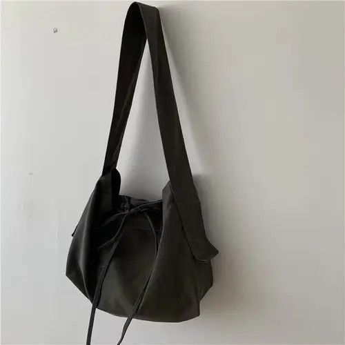 Japanese Brand × Vintage Loose fit green burlap shoudler tote bag Size ONE SIZE - 3 Thumbnail