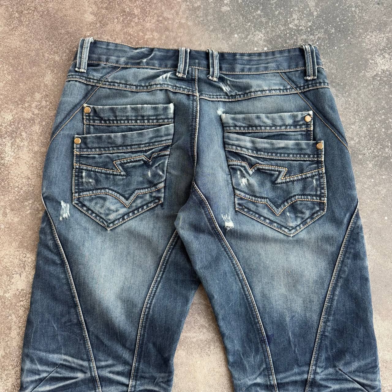 Hysteric Glamour Japan Style Avant Garde Distressed Y2K Washed Jeans Size US 29 - 10 Thumbnail