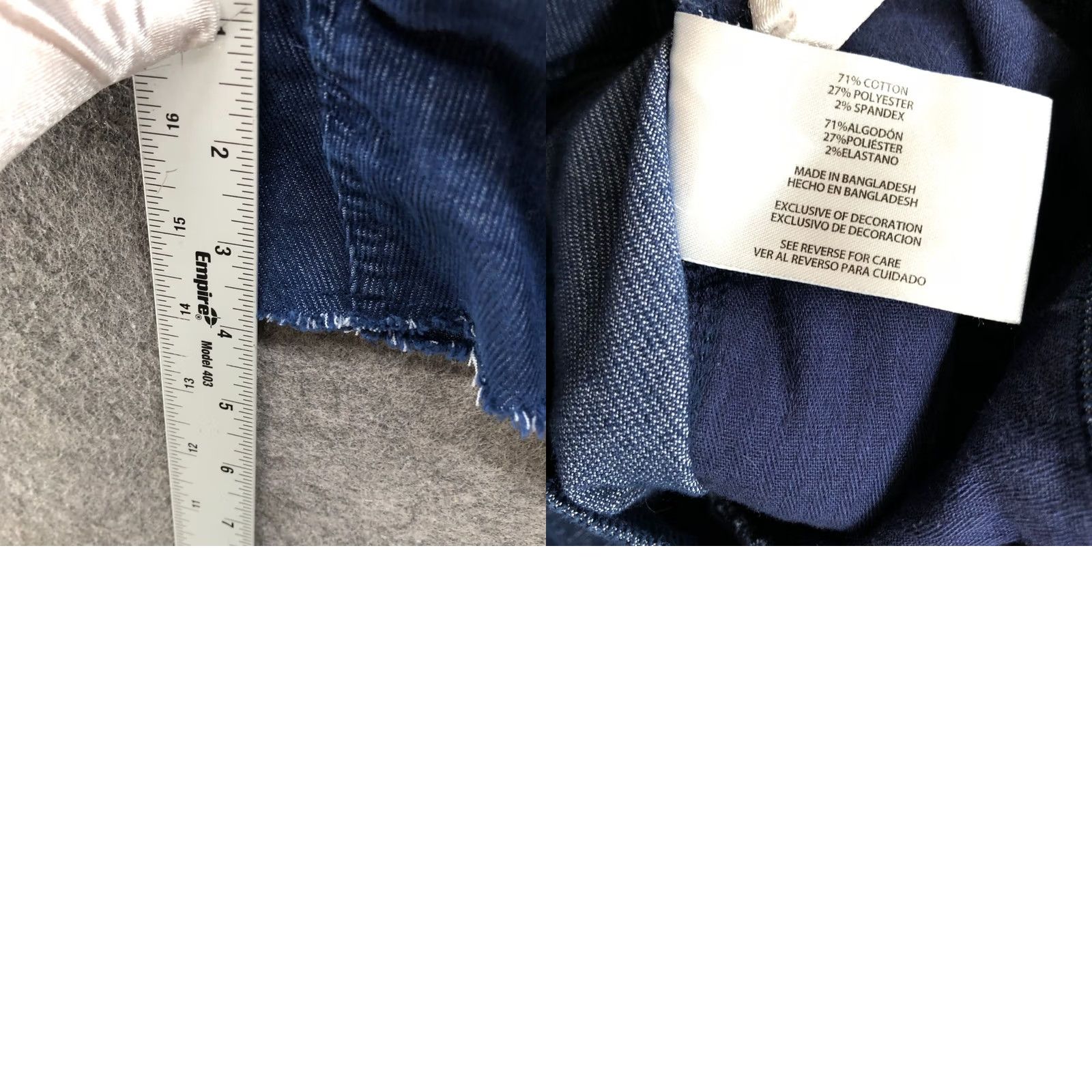 Gap Gap Corduroy Shorts Womens 10 Blue Cutoff Frayed Stretch Dark Blue 10'' Rise Size 32" / US 10 / IT 46 - 8 Thumbnail