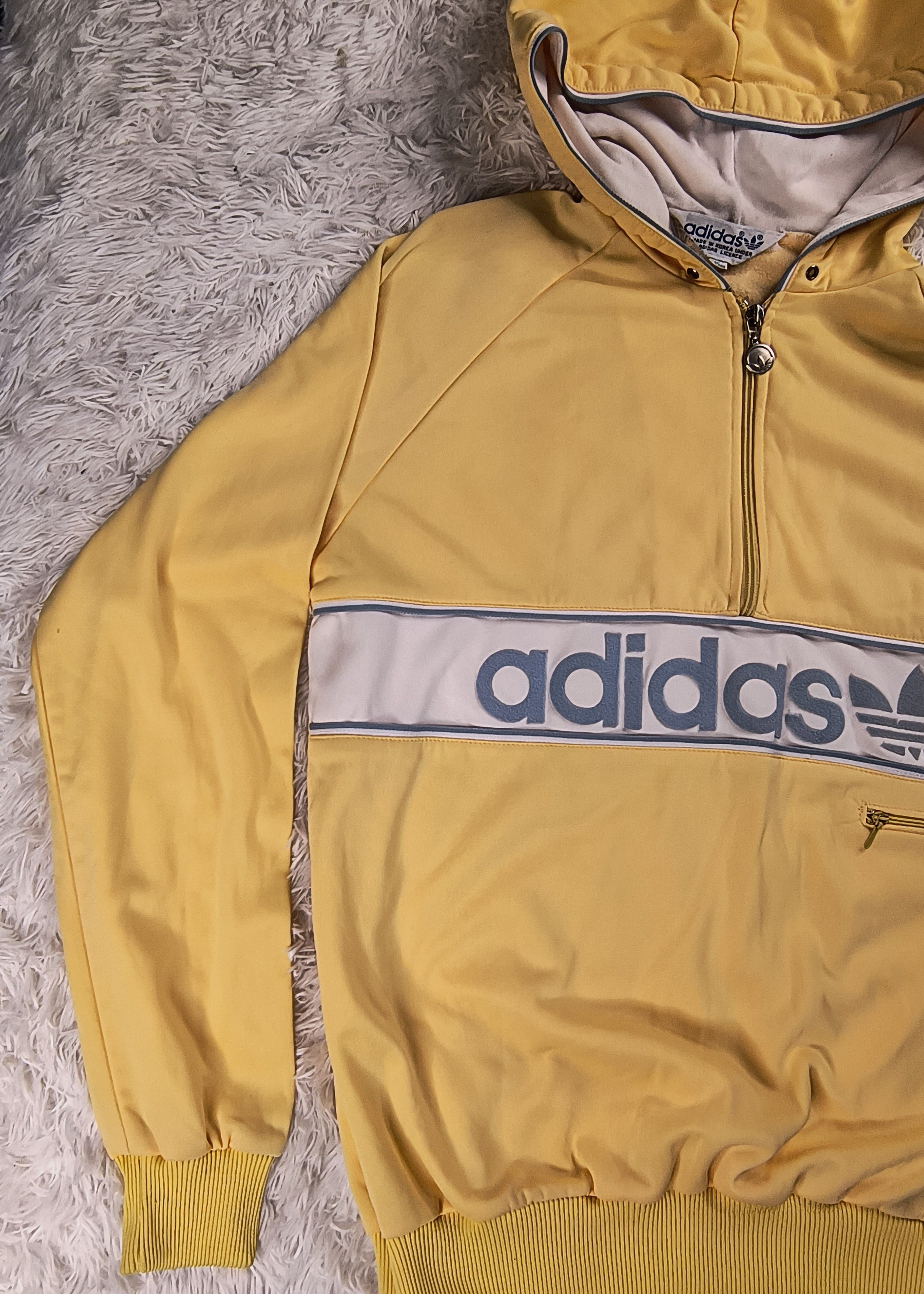 Adidas Vintage Korean Adidas 1/4 zip hoodie Size US L / EU 52-54 / 3 - 4 Thumbnail