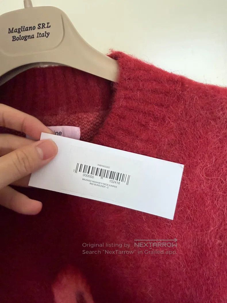 Martine Rose Martine Rose Red Mohair Sweater Size S / US 4 / IT 40 - 4 Thumbnail