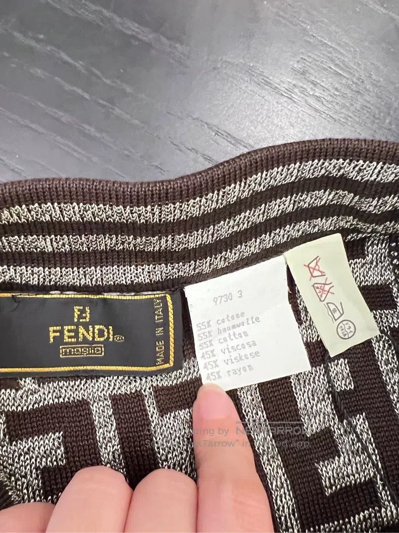 Fendi Fendi size F Black and gray full print logo half body penci Size 27" / US 4 / IT 40 - 3 Thumbnail