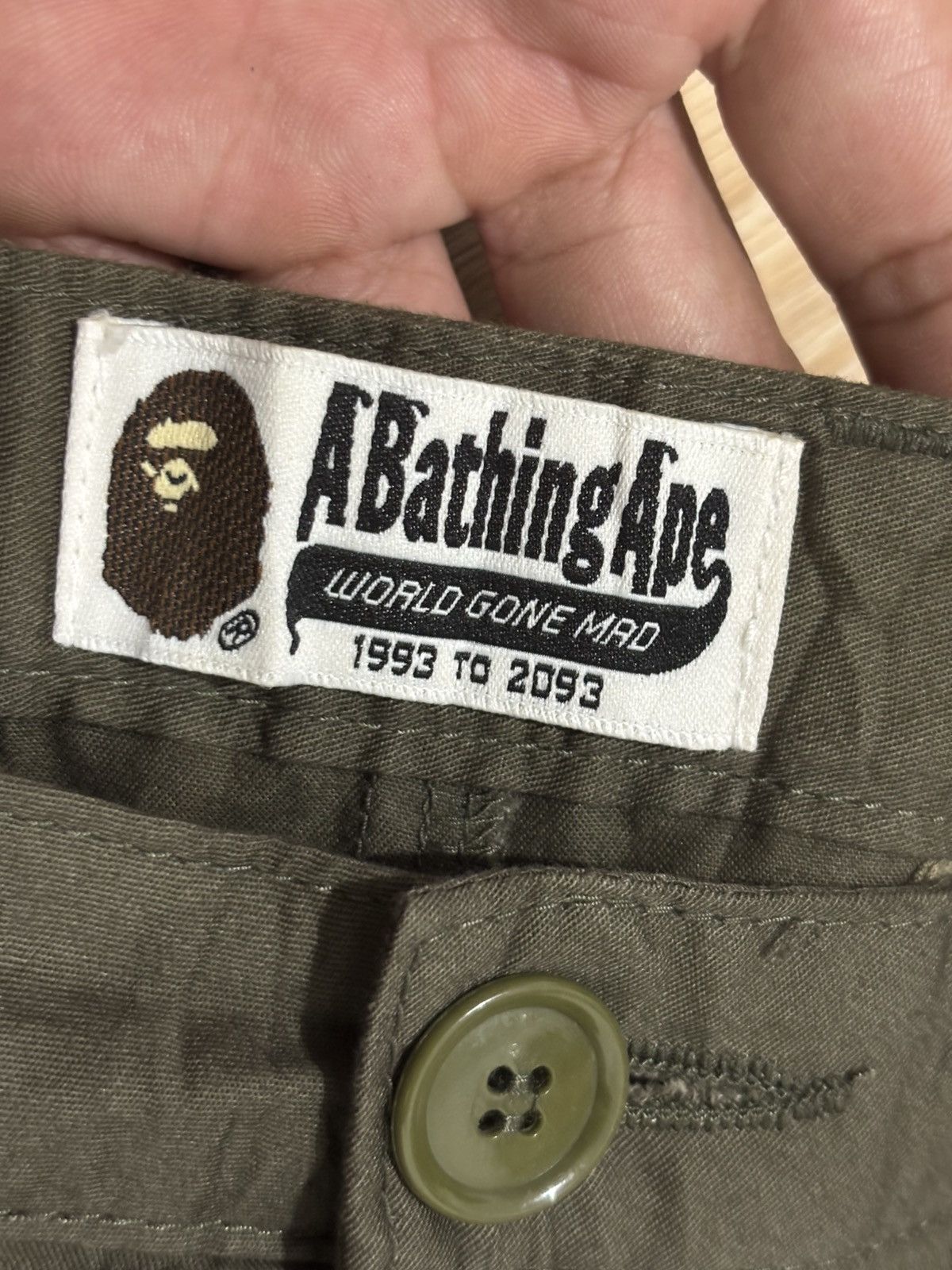 Bape Bape by A Bathing Ape Pleated Chino Trousers Size 30" / US 8 / IT 44 - 3 Thumbnail