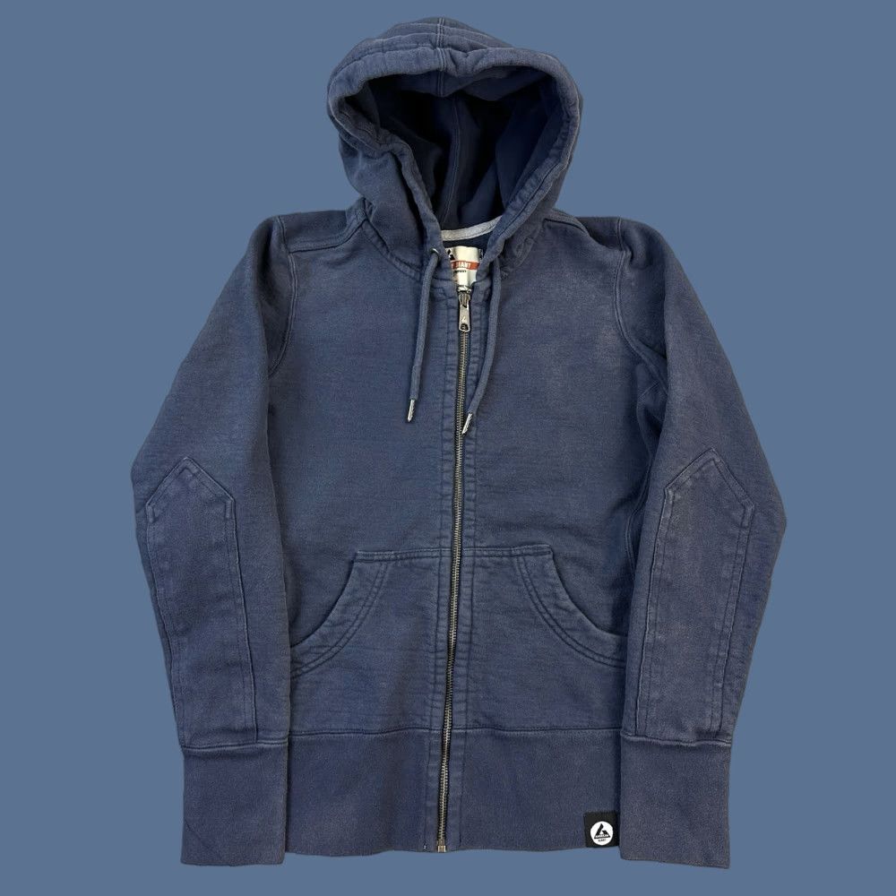 Vintage American Giant Hoodie Women's Small Blue Full Zip Heavyweight Workwear USA Made Size S / US 4 / IT 40 - 1 Thumbnail