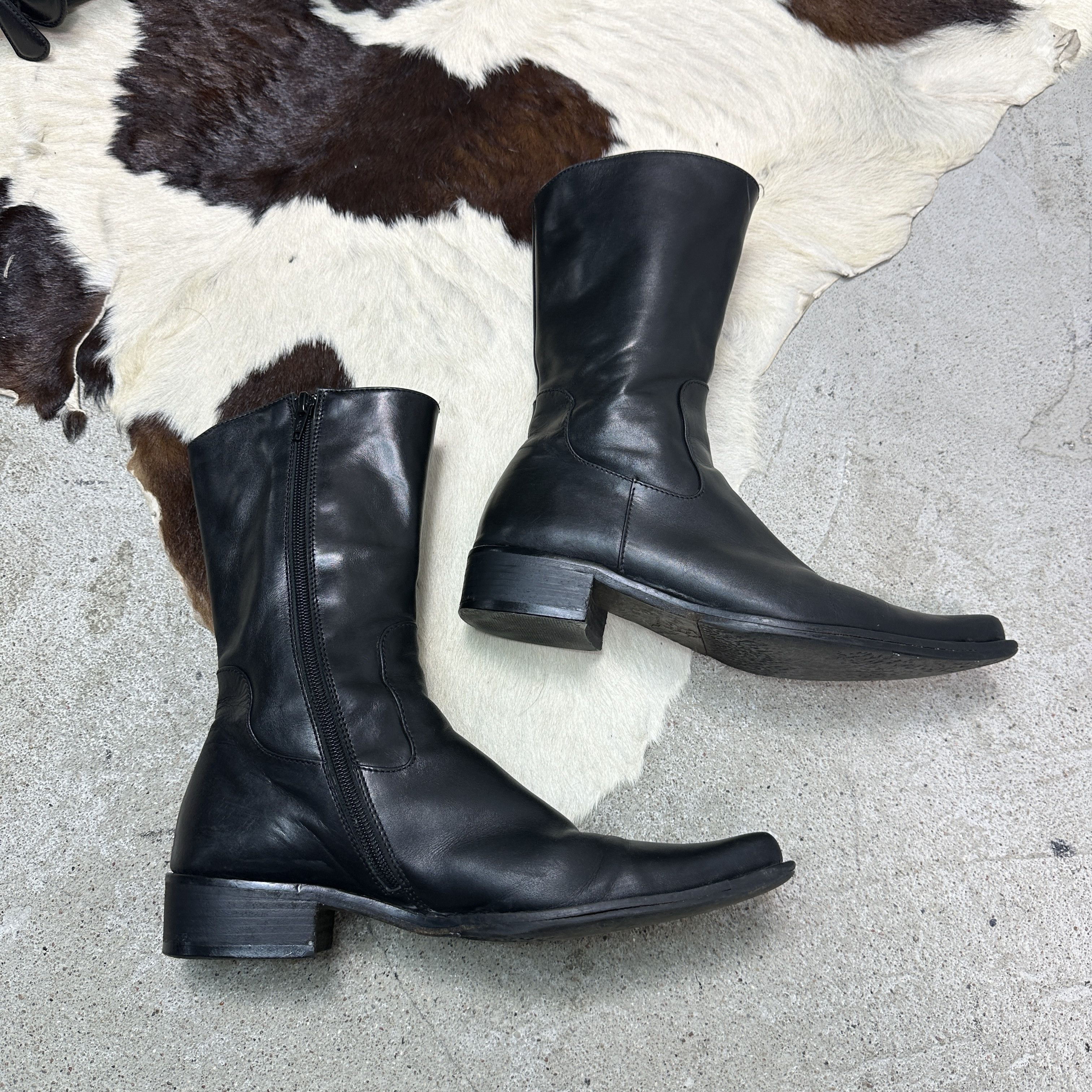Pollini Vintage Grunge Leather Studio Pollini Boots Y2K Size US 8 / IT 38 - 8 Thumbnail